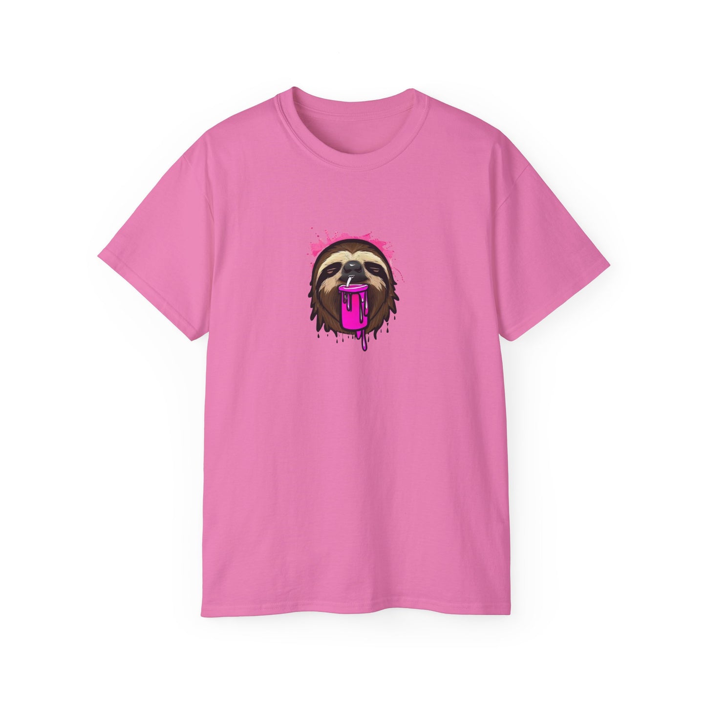 Slushee Sloth Graffiti Graphic Tee Shirt