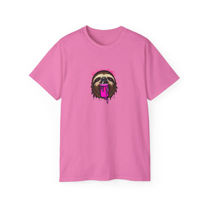 Slushee Sloth Graffiti Graphic Tee Shirt