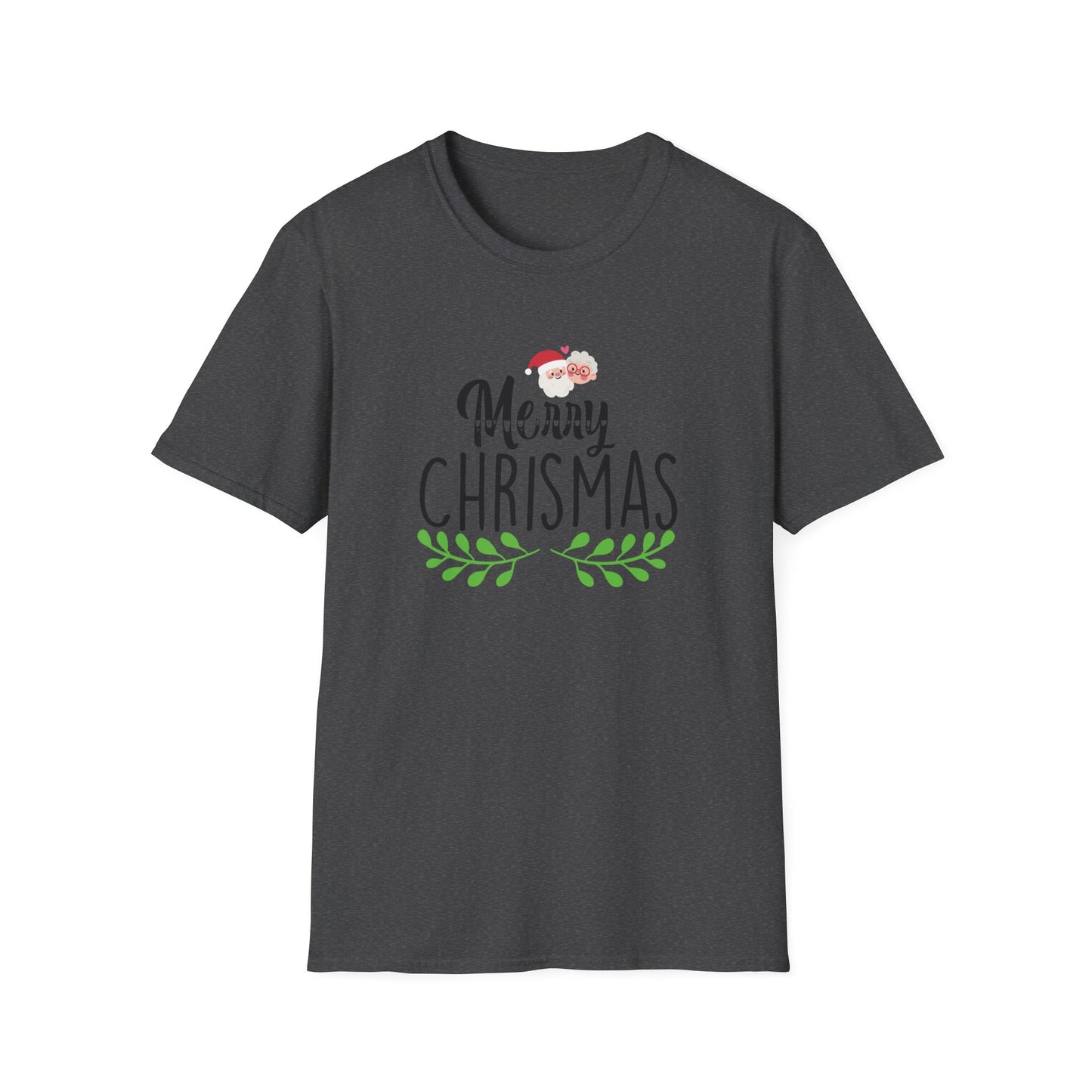 Merry Christmas Simple Graphic Shirt Dark Heather