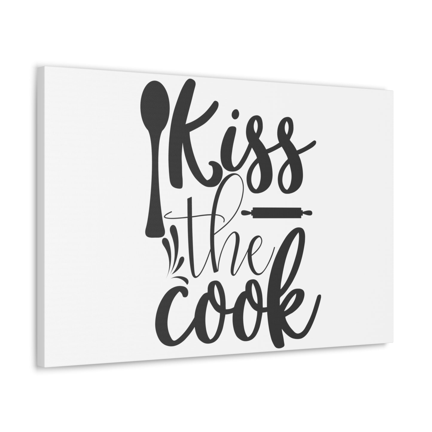 Kiss The Cook, Kitchen quote canvas prints, Kitchen wall decor quotes, Kitchen canvas art, Funny kitchen quotes on canvas, Inspirational kitchen quotes