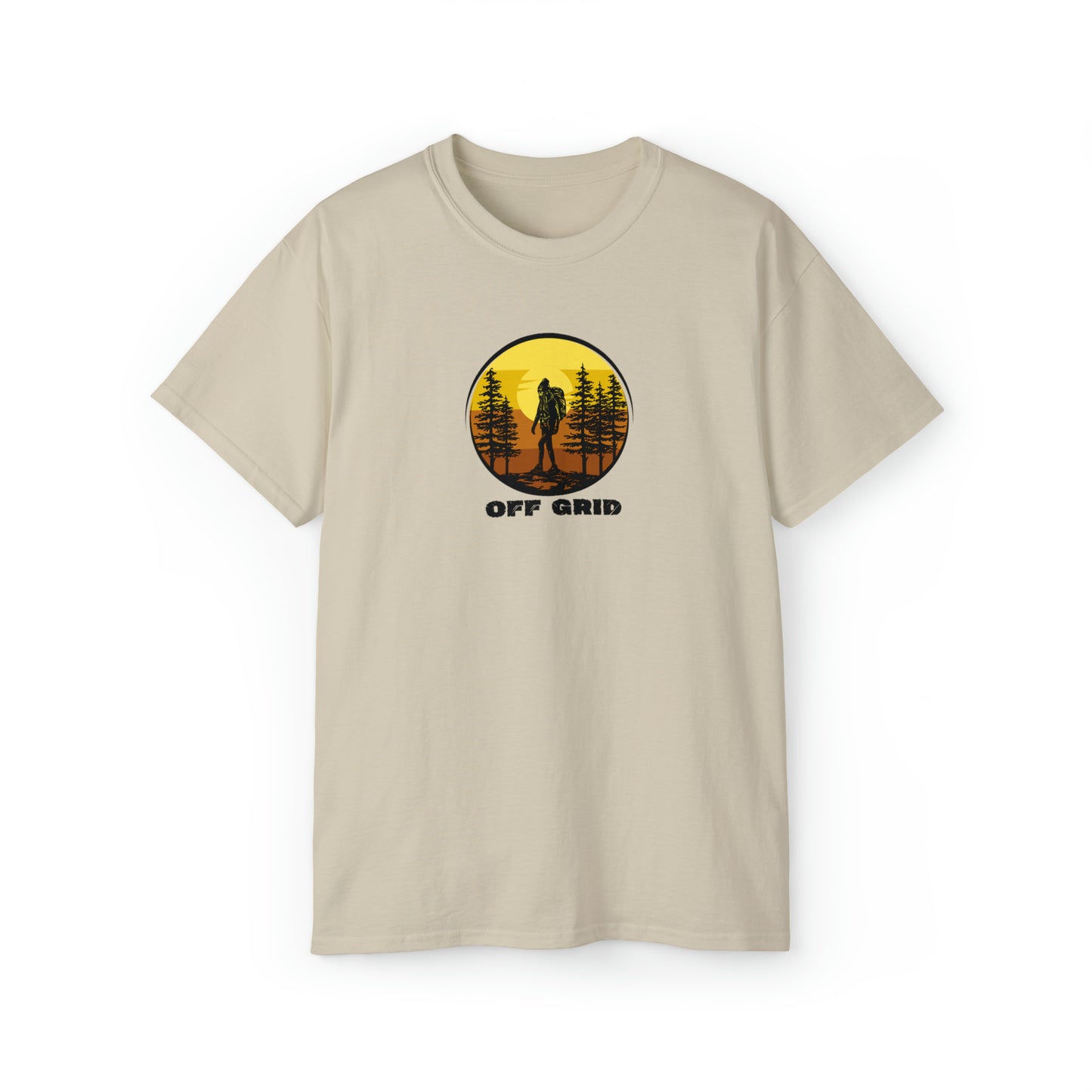 Off Grid T-Shirt, Outdoor Graphic T-shirt, Adventure T-Shirts, Nature Tees, Hiking T-Shirts, Camping Graphic Shirts, Mountain Tee Shirts - SaviTraviDesigns