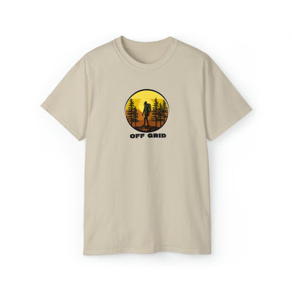 Off Grid T-Shirt, Outdoor Graphic T-shirt, Adventure T-Shirts, Nature Tees, Hiking T-Shirts, Camping Graphic Shirts, Mountain Tee Shirts - SaviTraviDesigns