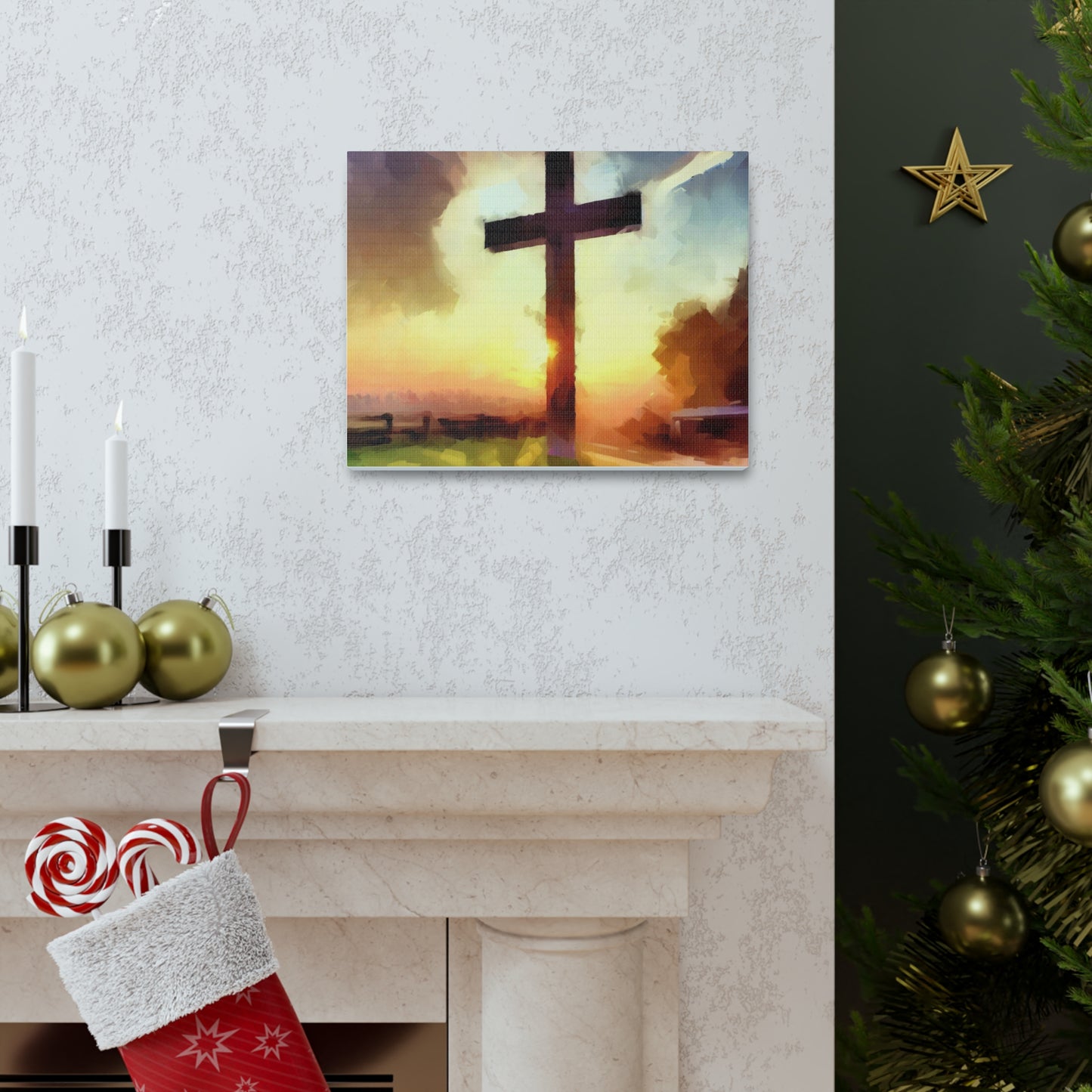 Christian wall art, Cross wall art, Country art, Canvas Gallery Wraps - SaviTraviDesigns