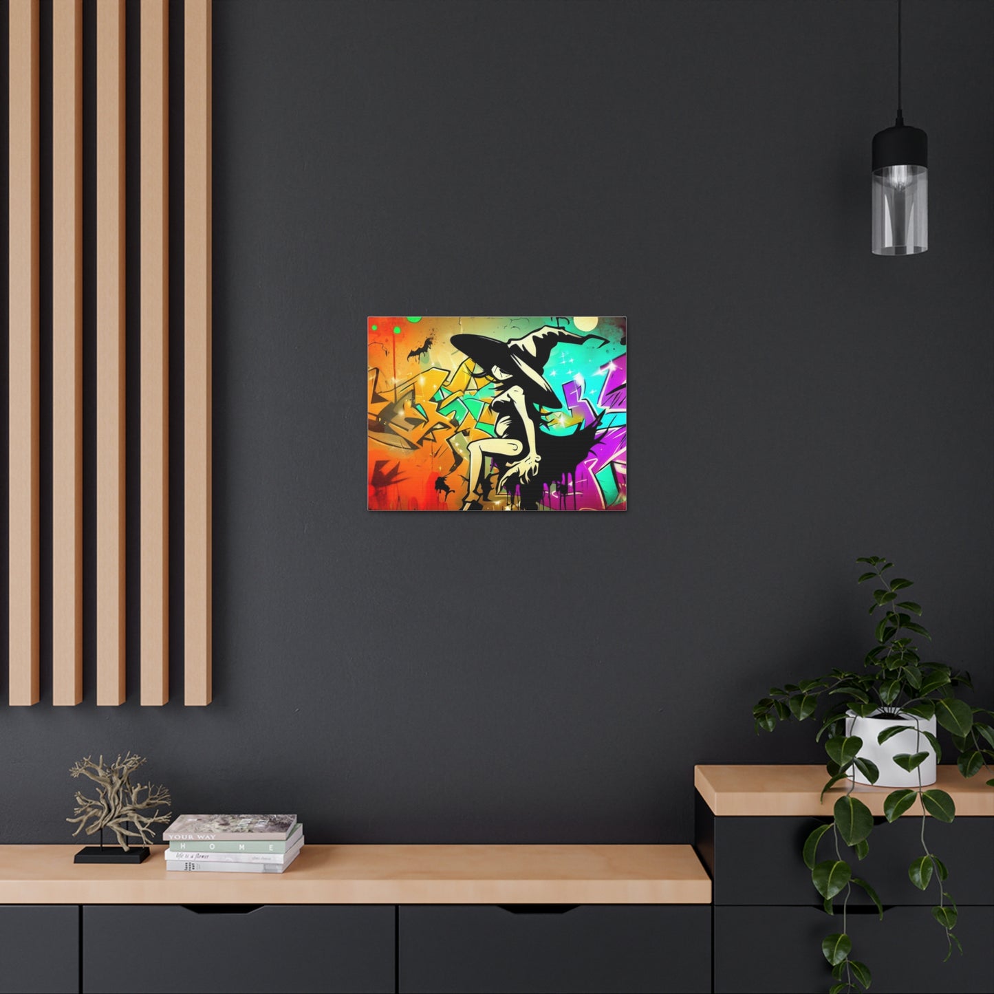 Halloween art, witch canvas prints, Scary Halloween decor, Halloween home decor, Halloween wall, Gothic wall decor, Canvas Gallery Wraps