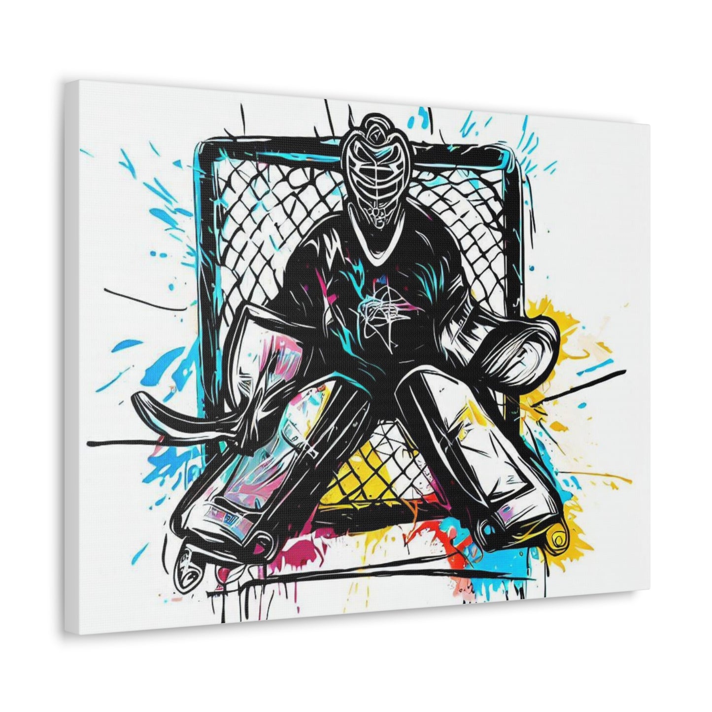 Hockey Goalie, Graffiti art prints, Street art canvas, Urban art decor, Graffiti-style wall art, Graffiti canvas prints, Street art posters - SaviTraviDesigns