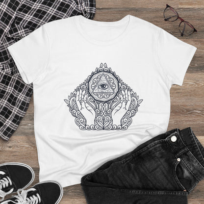 Meditation T-Shirts, Yoga Graphic Tees, Mindfulness Apparel, Zen T-Shirts, Spiritual Shirts, Chakra Tees, Womens T-Shirt