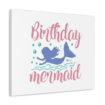 Birthday Mermaid, Mermaid Wall Art, Coastal Mermaid Decor, Beach House Mermaid Signs, Nautical Mermaid Decor, Mermaid Nursery Wall Decor - SaviTraviDesigns