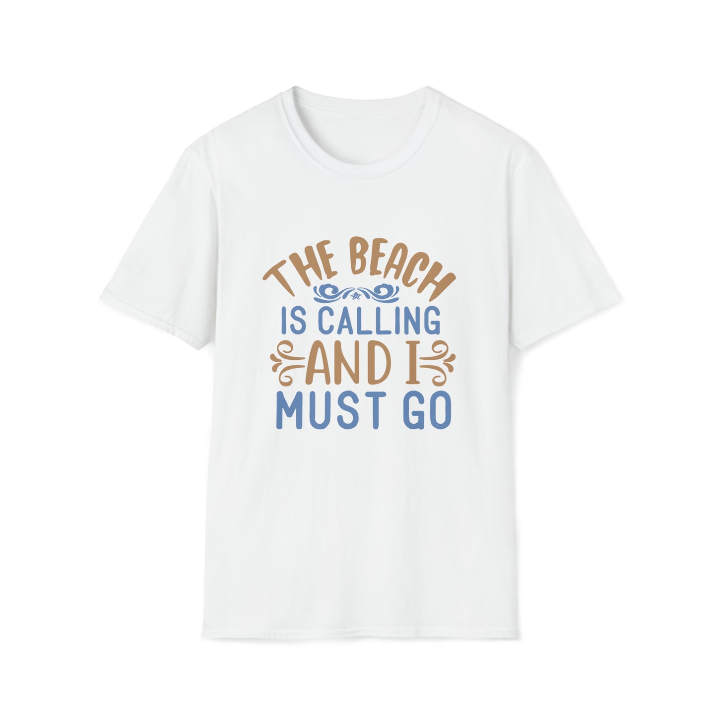 The Beach is Calling and I Must Go |Beach Lifestyle Shirts | Summer Vibe Apparel White