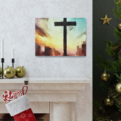 Christian wall art, Cross wall art, City art, Canvas Gallery Wraps - SaviTraviDesigns