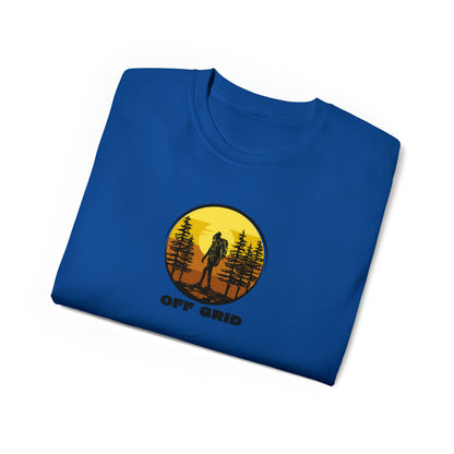 Off Grid T-Shirt, Outdoor Graphic T-shirt, Adventure T-Shirts, Nature Tees, Hiking T-Shirts, Camping Graphic Shirts, Mountain Tee Shirts - SaviTraviDesigns