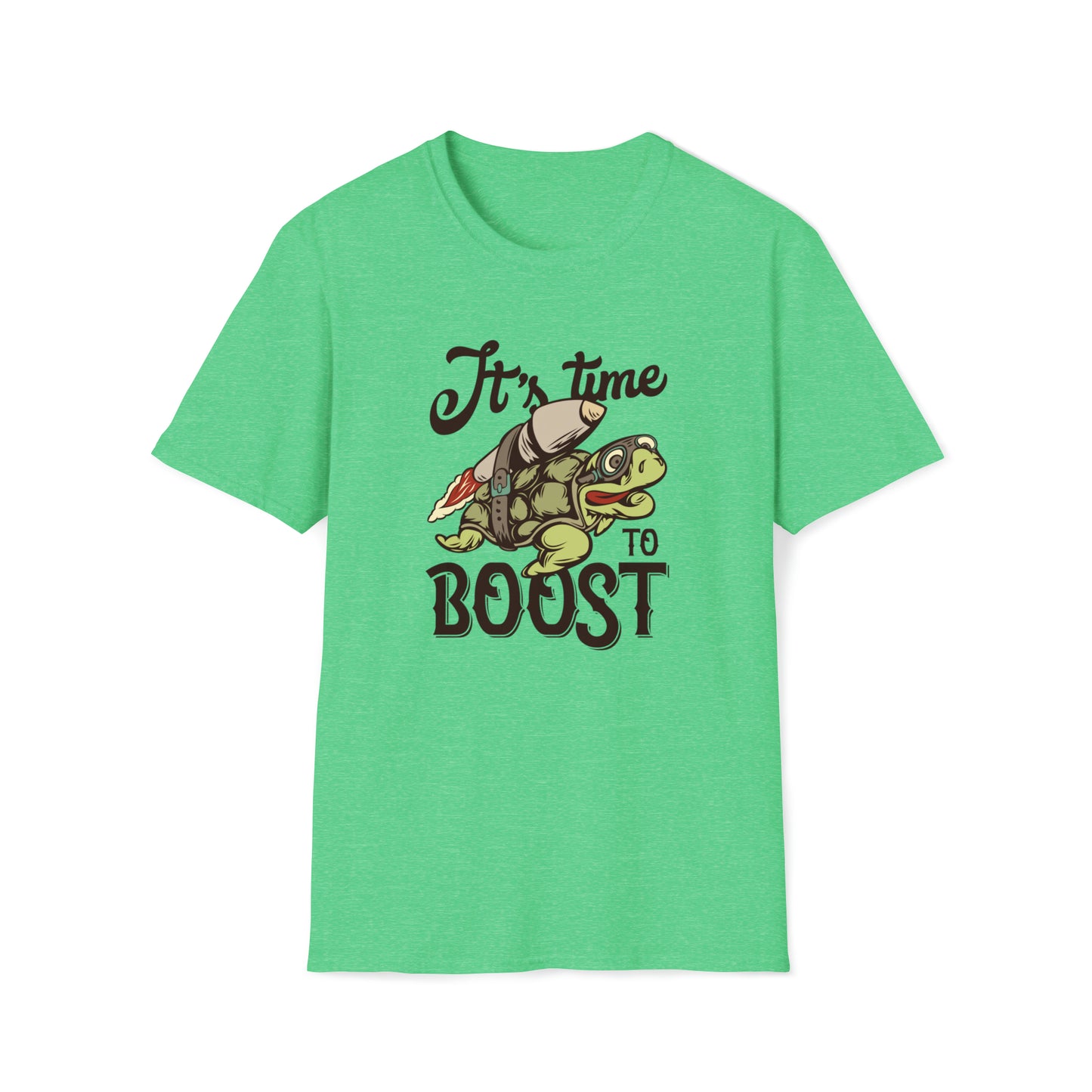 Its Time To Boost |Beach Lifestyle Shirts | Summer Vibe Apparel Heather Irish Green