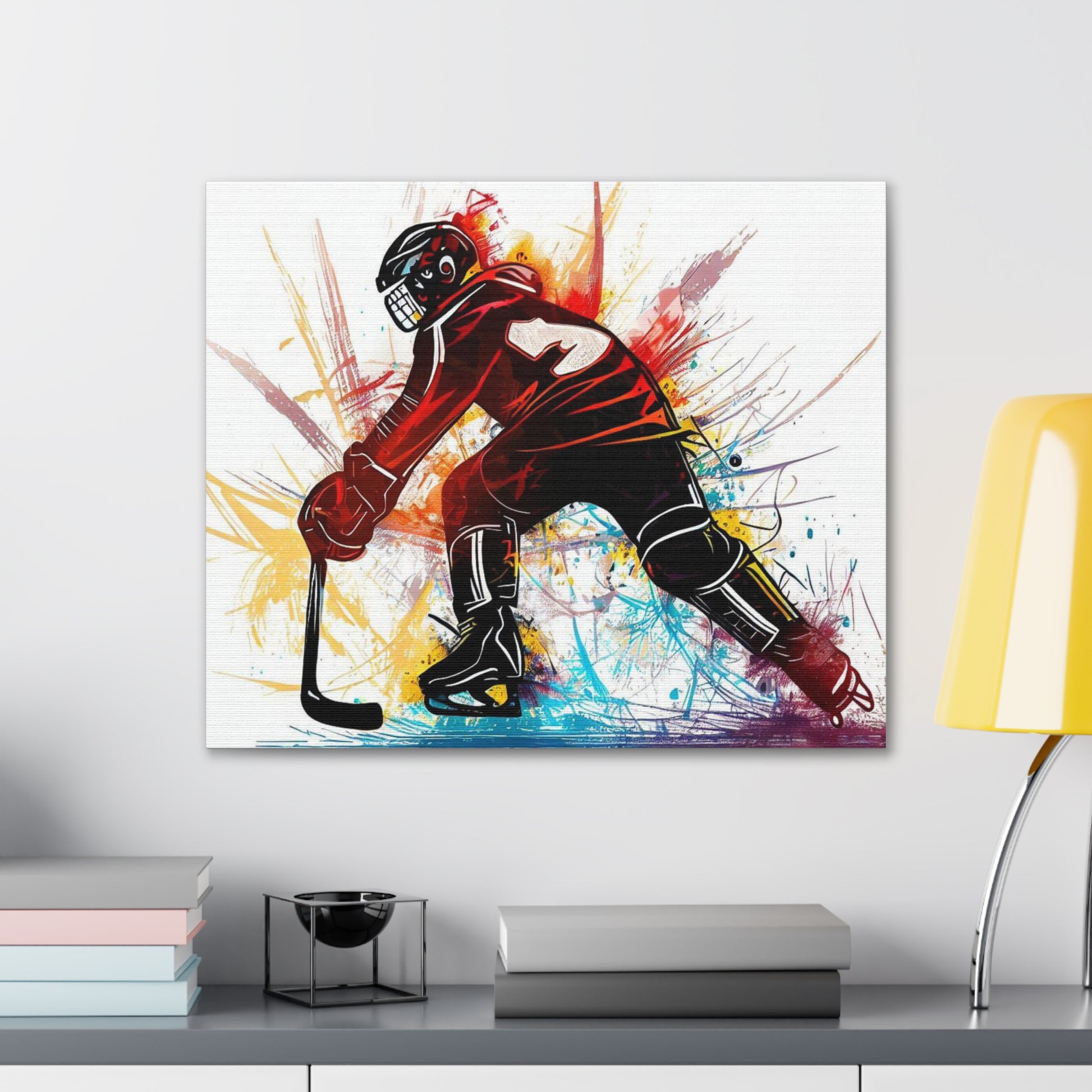 Graffiti Hockey Player, Graffiti art prints, Street art canvas, Urban art decor, Graffiti-style wall art, Graffiti canvas prints, Street art posters - SaviTraviDesigns