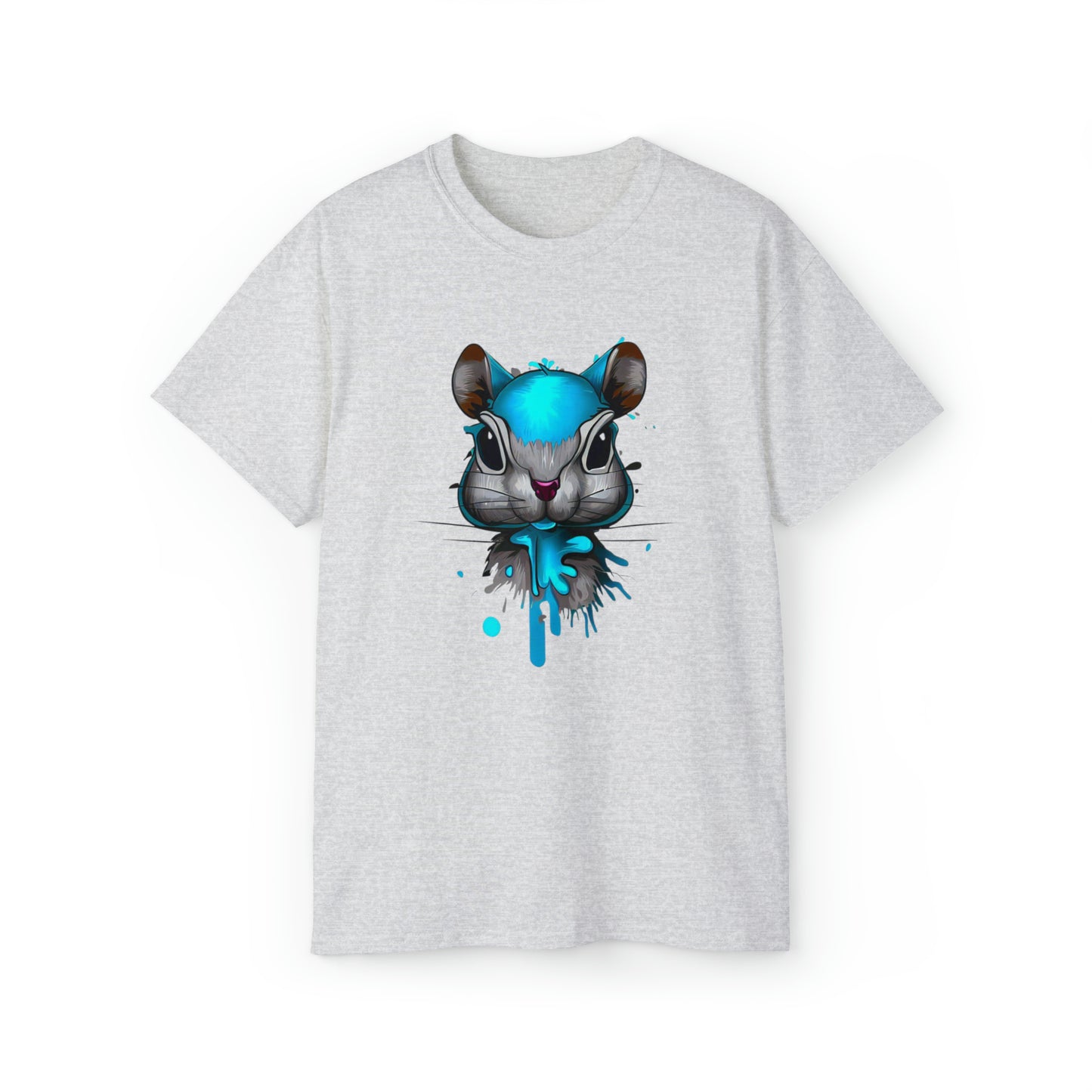 Graffiti shirt, Squirrel shirt, Urban Art T-Shirt, Blue Squirrel - SaviTraviDesigns