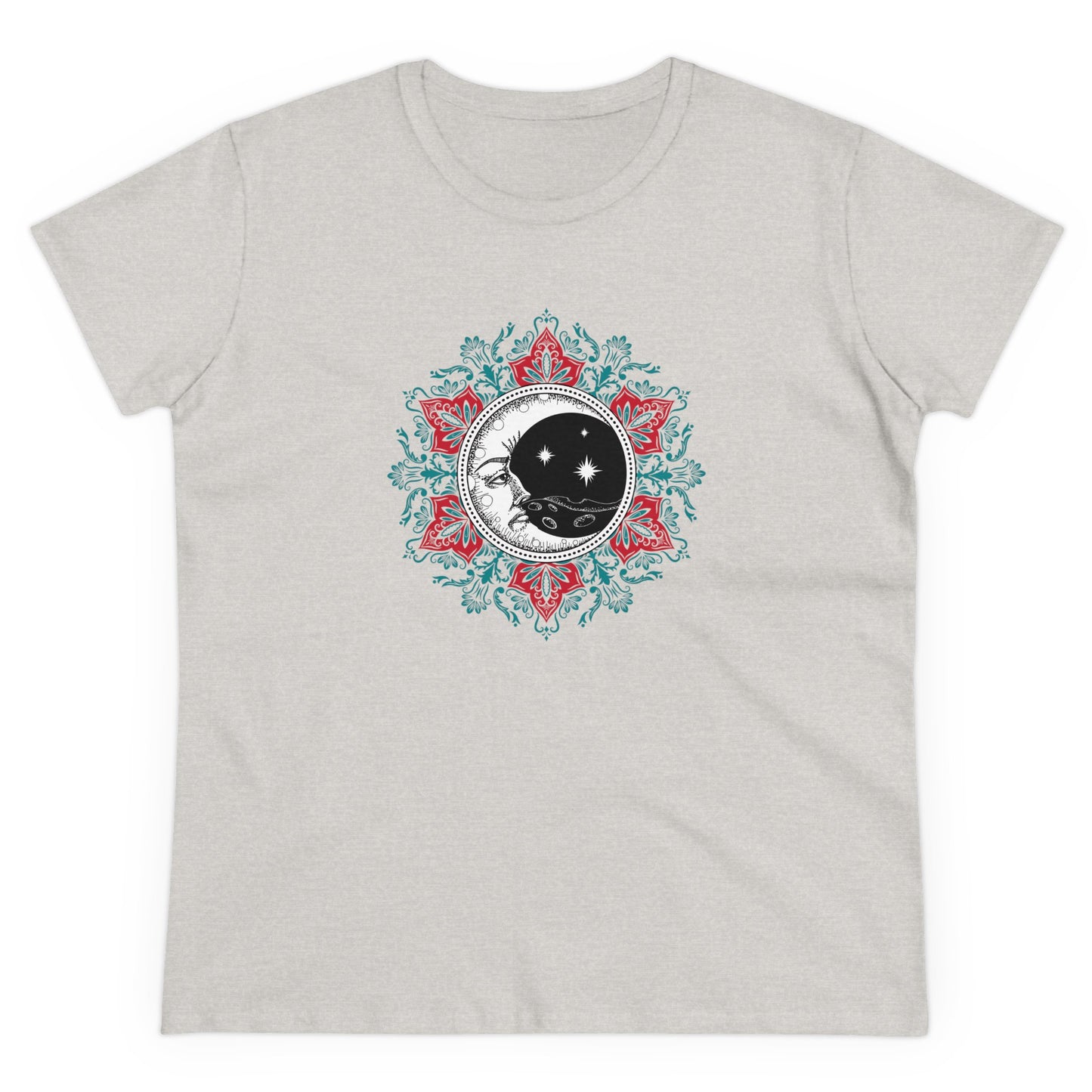 Crescent Moon Mantra - Zen Graphic T Shirt