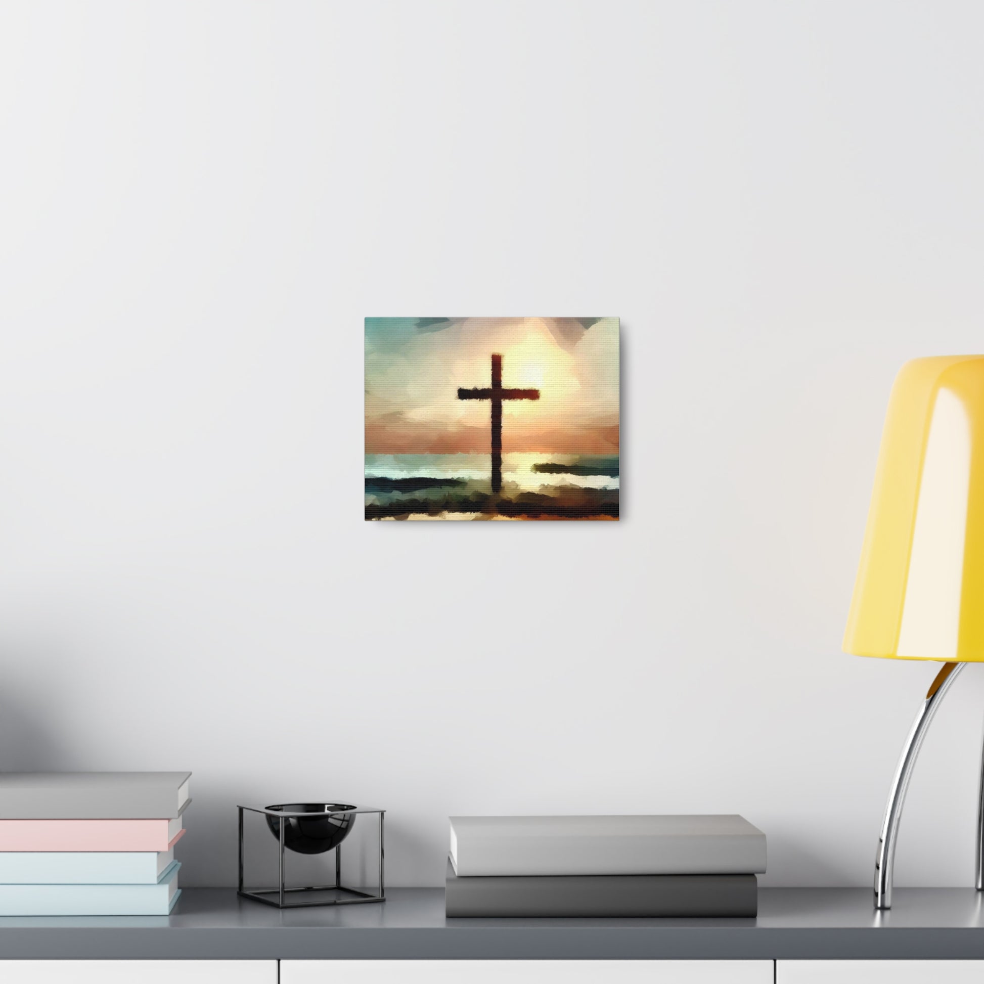 Christian wall art, Cross wall art, beach art, ocean art, Canvas Gallery Wraps - SaviTraviDesigns