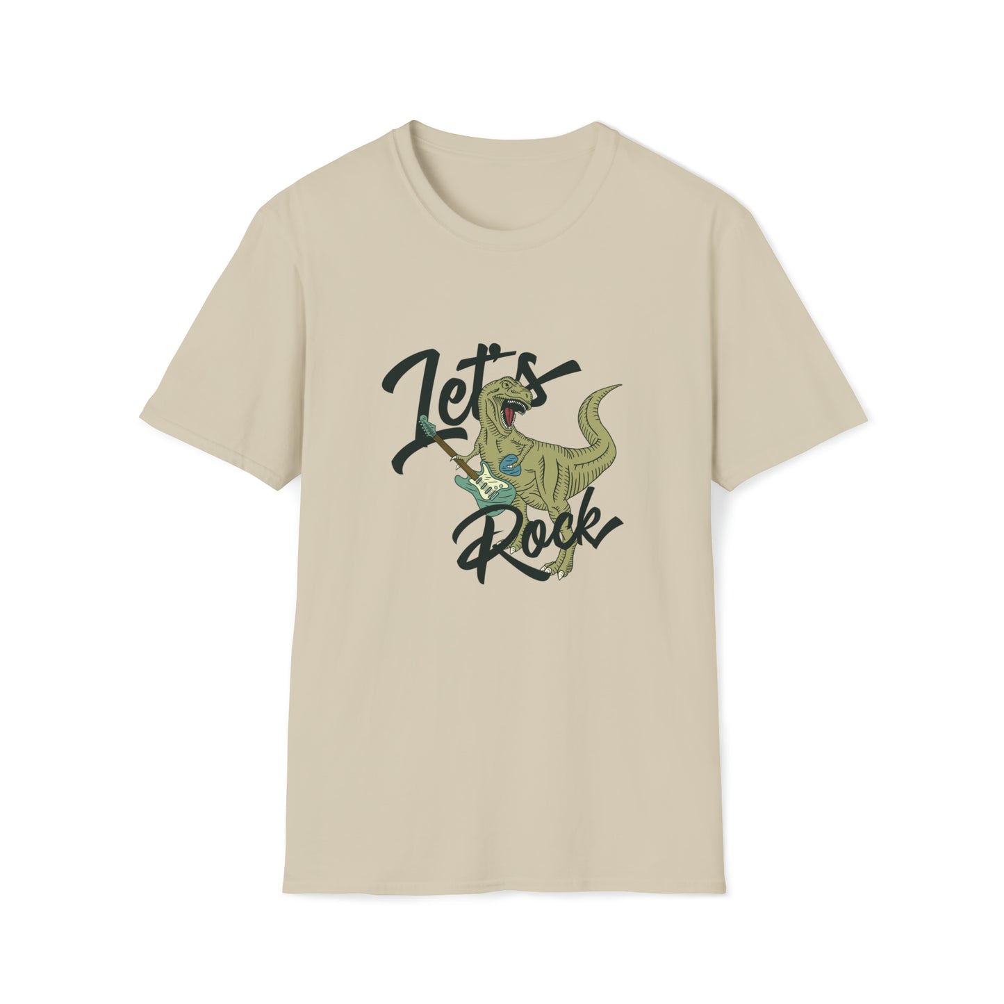 Lets Rock Dino Rockstar |Beach Lifestyle Shirts | Summer Vibe Apparel Sand