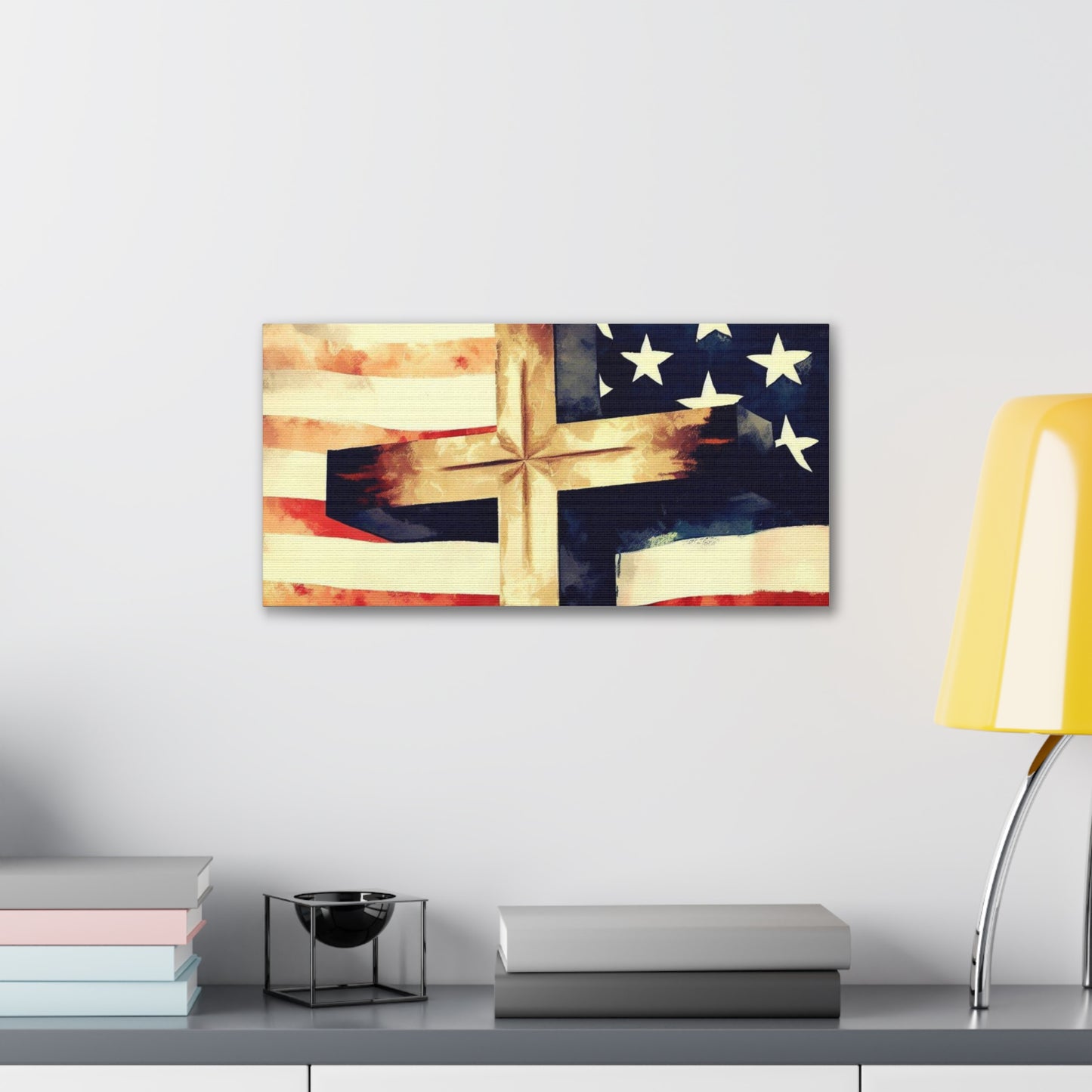 Christian wall art, Flag wall art, Canvas Gallery Wraps - SaviTraviDesigns