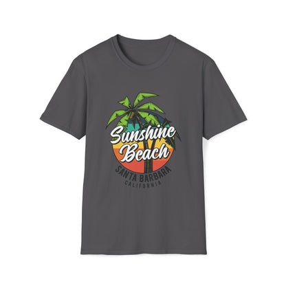 Sunshine Beach Santa Barbara |Beach Lifestyle Shirts | Summer Vibe Apparel Charcoal