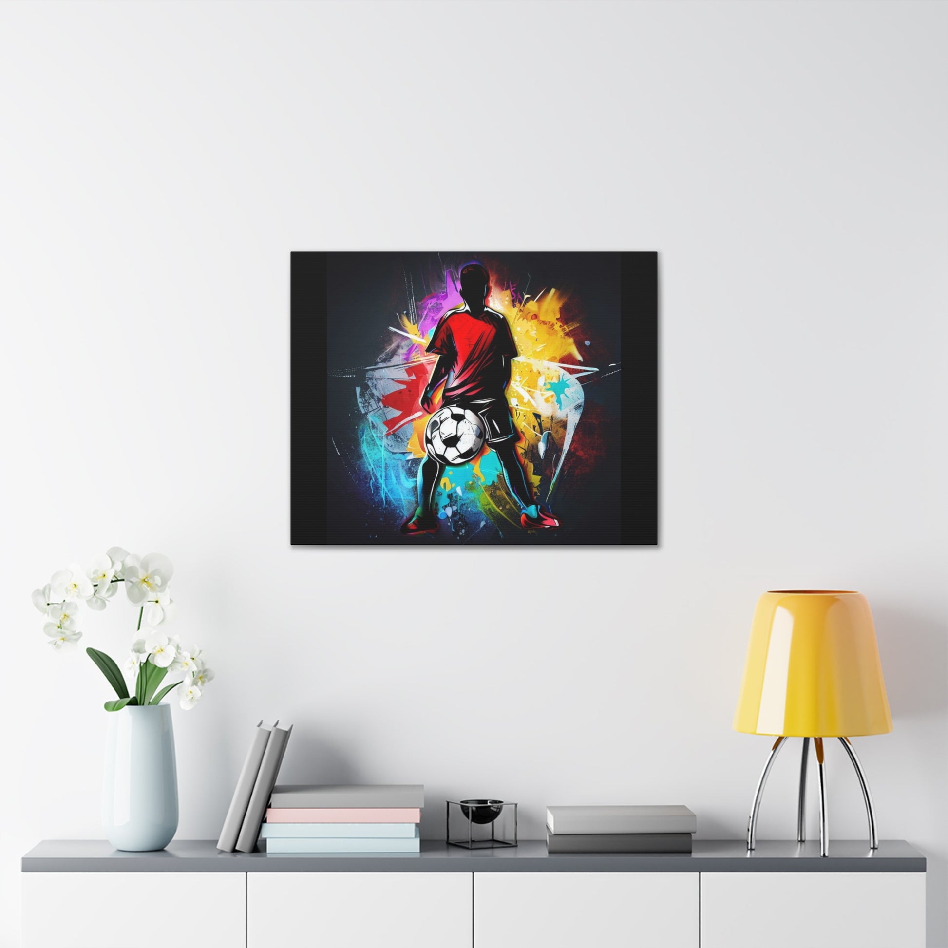 Soccer Player, Graffiti-inspired home decor, Modern street art prints, Graffiti wall art, Street art canvas art, Graffiti artist prints