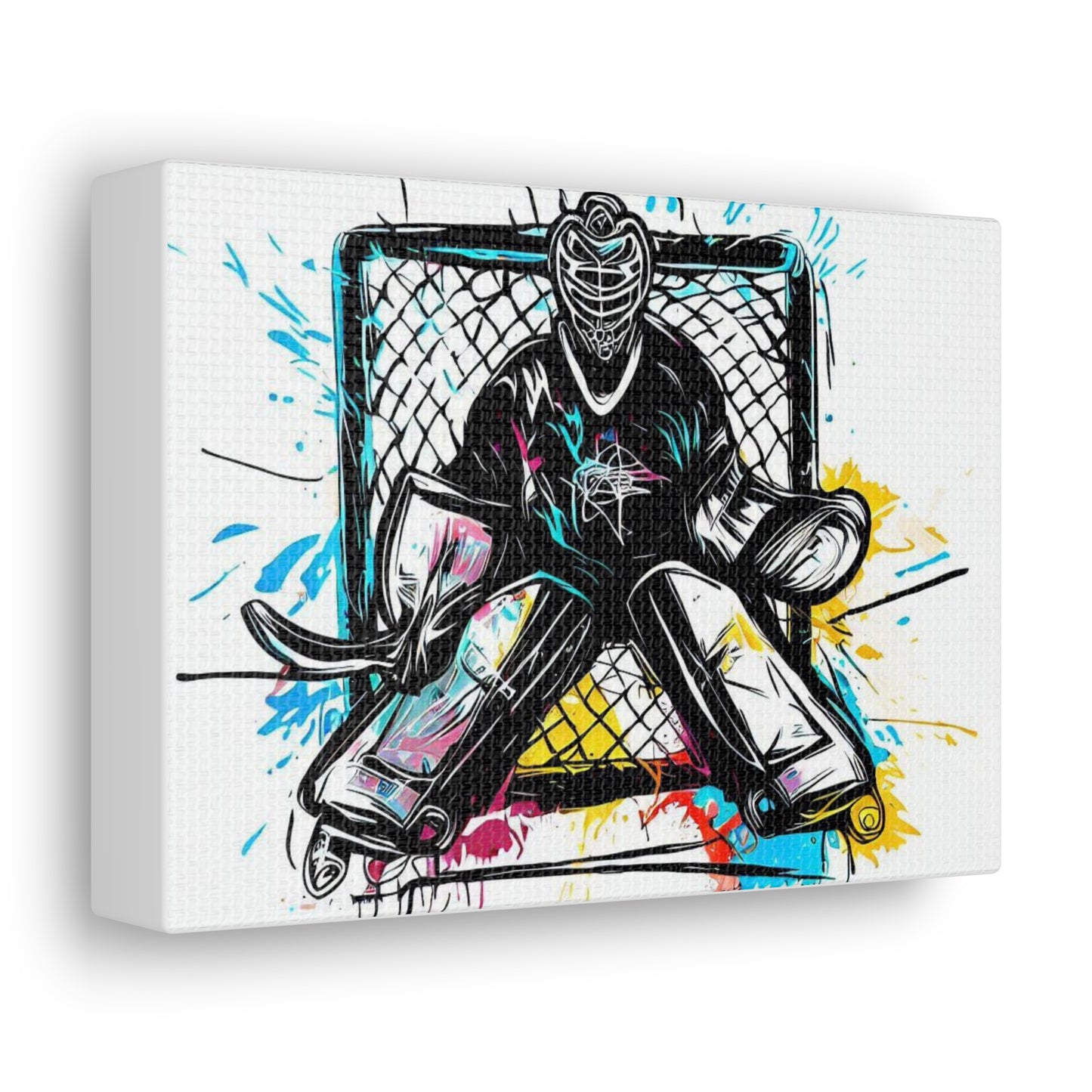 Hockey Goalie, Graffiti art prints, Street art canvas, Urban art decor, Graffiti-style wall art, Graffiti canvas prints, Street art posters - SaviTraviDesigns