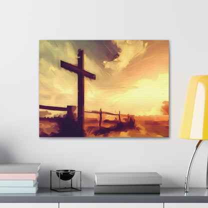 Christian wall art, Cross wall art, Country art, farm art, Canvas Gallery Wraps - SaviTraviDesigns