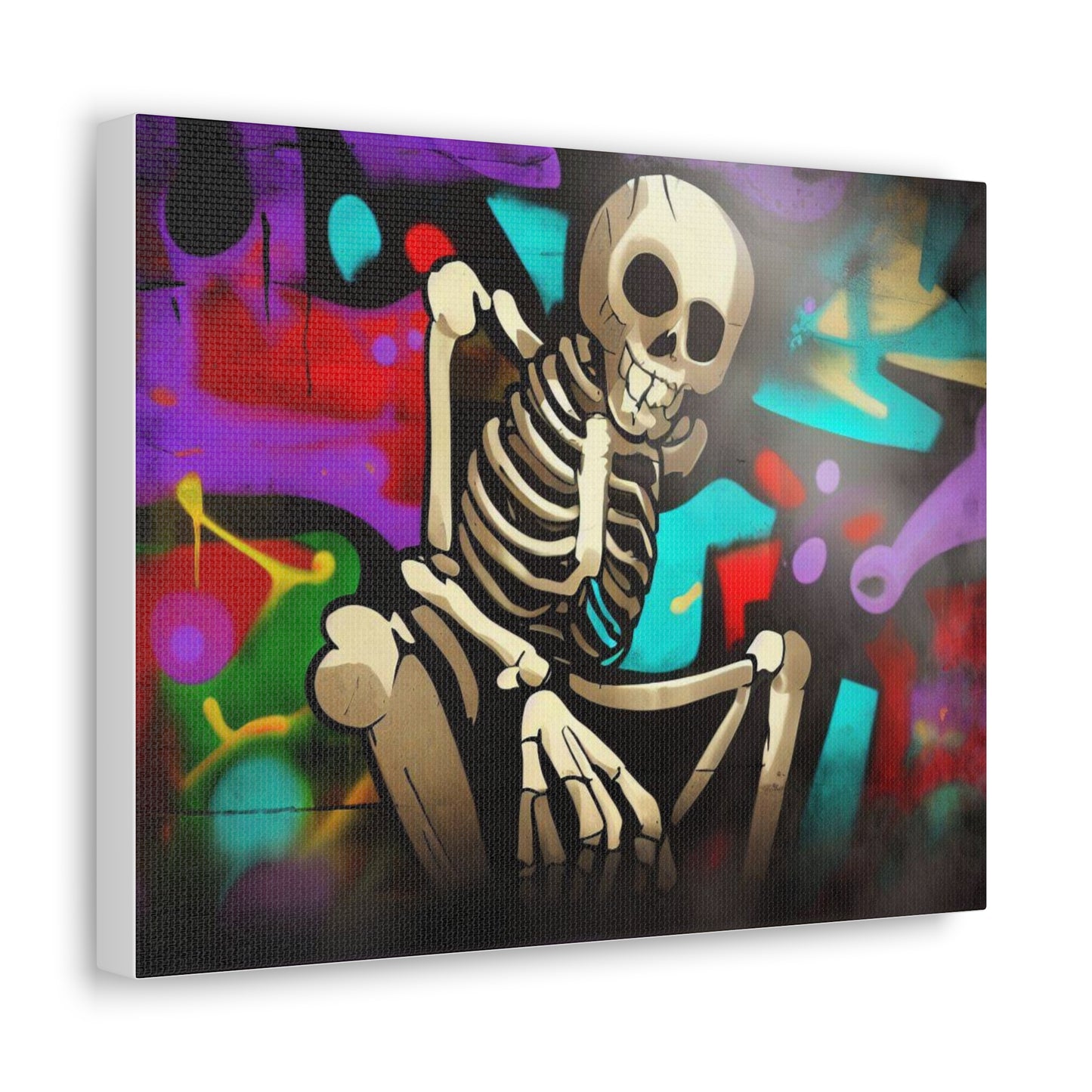 Halloween art, Skeleton canvas prints, Scary Halloween decor, Halloween home decor, Halloween wall, Gothic wall decor, Canvas Gallery Wraps - SaviTraviDesigns