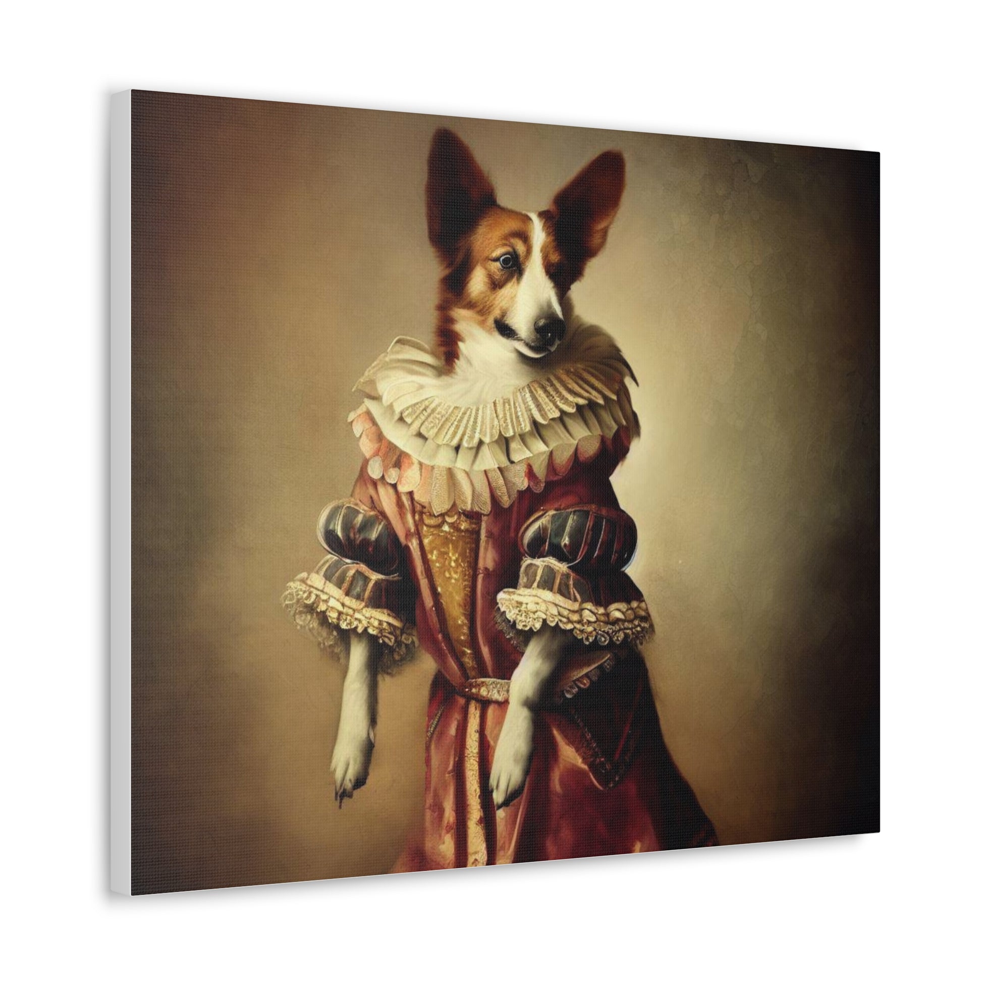 Fancy Dog, Canvas Dog Art, Dog Wall Art, Canine Canvas Art,Canvas Gallery Wraps, Pet Art