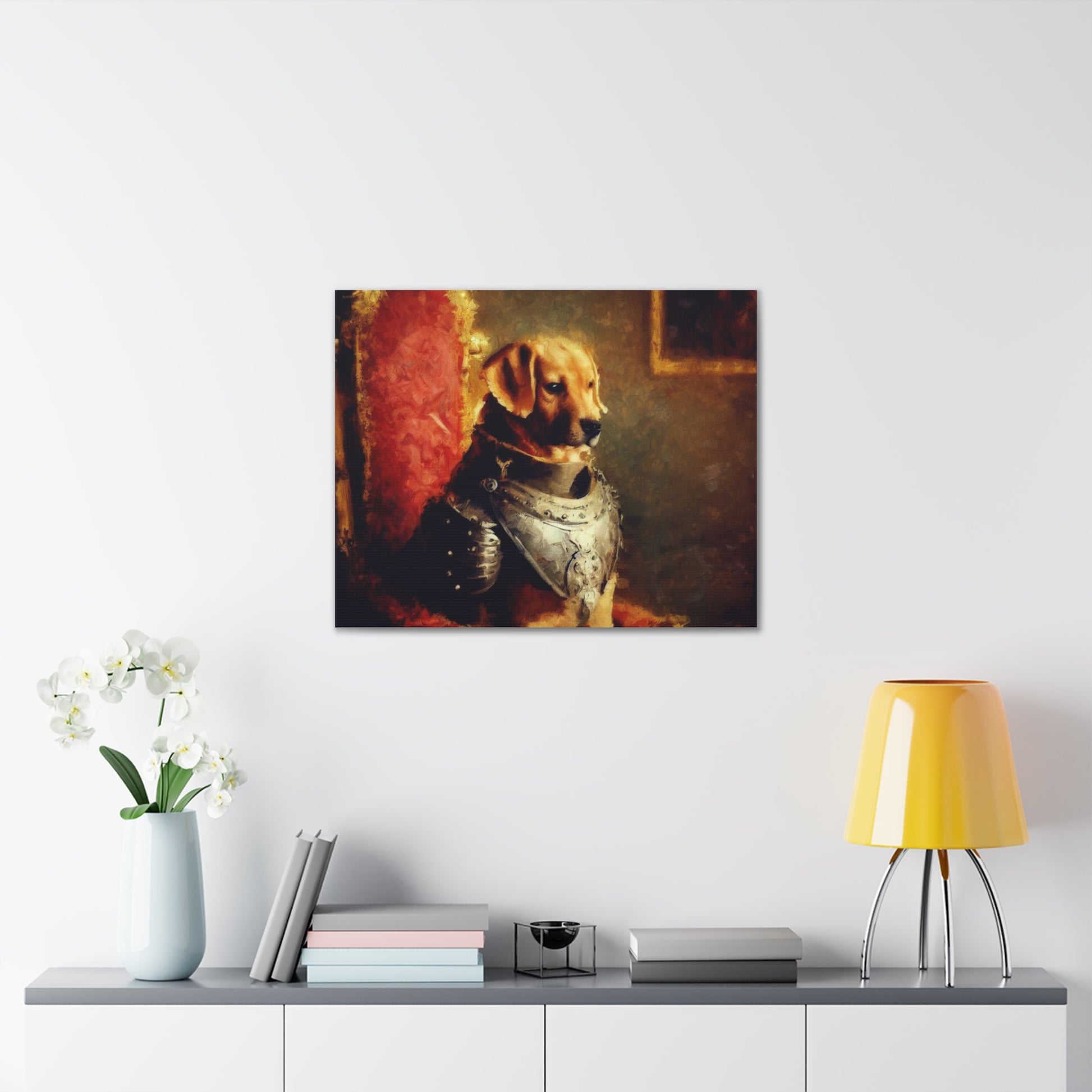 Fancy Dog, Canvas Dog Art, Dog Wall Art, Canine Canvas Art,Canvas Gallery Wraps, Pet Art, King Dog