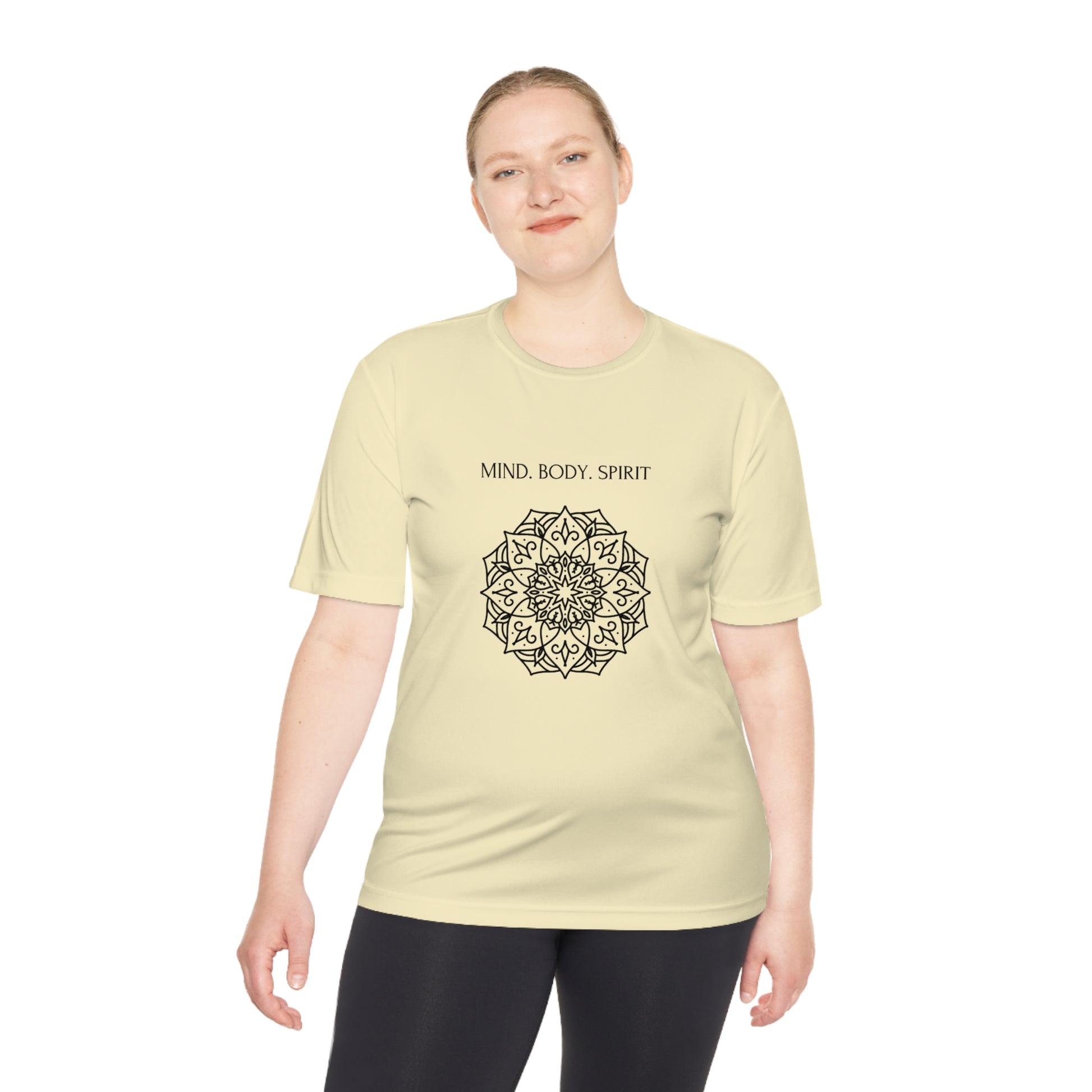 Mind Body Spirit Shirt, Graphic T-shirt, Moisture Wicking Tee