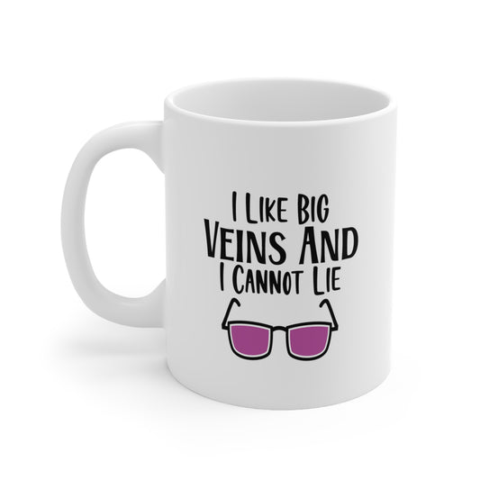 I Like Big Veins and I Cannot Lie, Nurse Coffee Mugs, Coffee Mugs with Art, Unique Mug Designs, Custom Graphic Mugs, Artistic Coffee Cups, Trendy Mug Patterns - SaviTraviDesigns