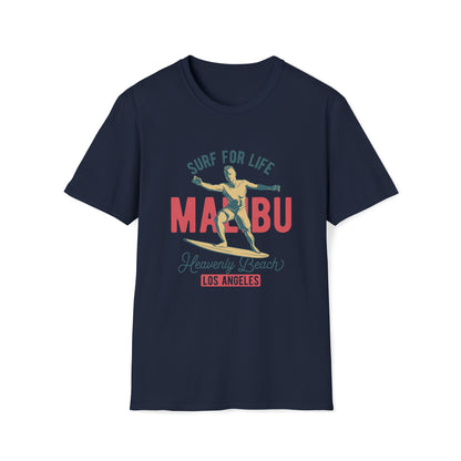 Malibu Heavenly Beach |Beach Lifestyle Shirts | Summer Vibe Apparel Navy