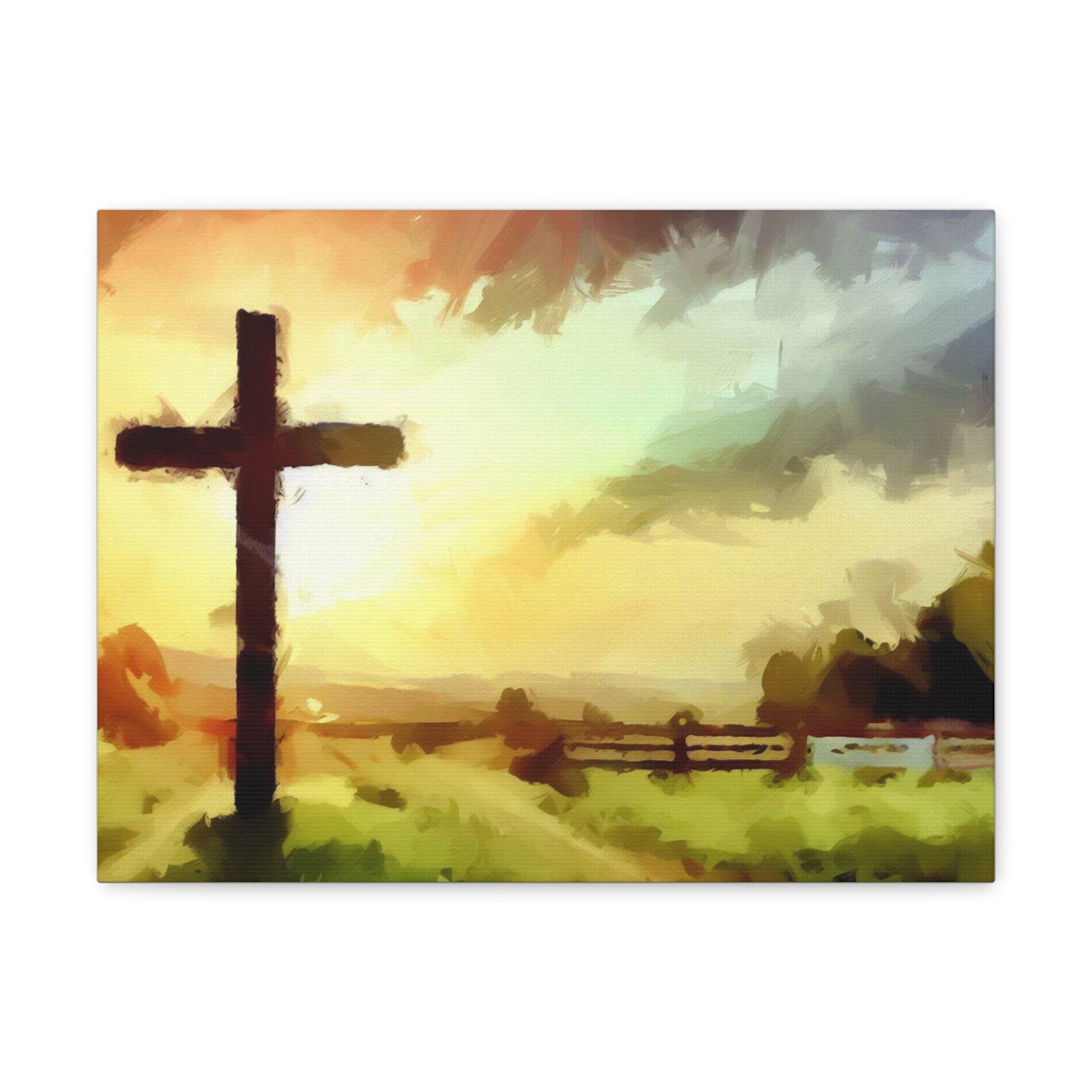 Christian wall art, Cross wall art, Farm art, Canvas Gallery Wraps - SaviTraviDesigns