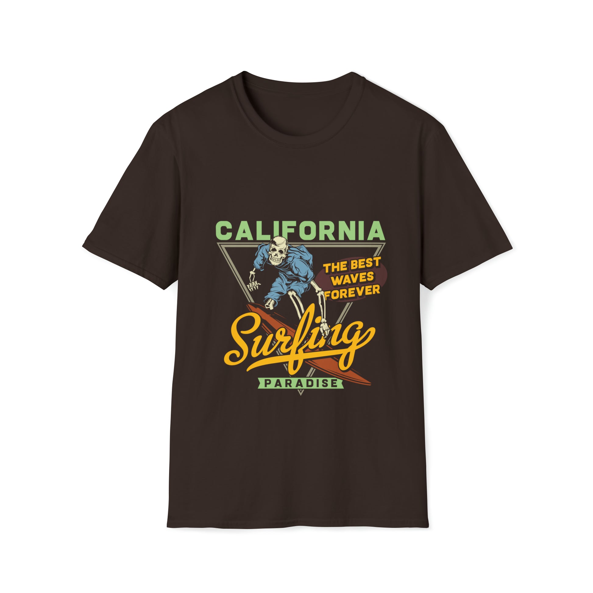 California Surfing Paradise, Beachwear Graphics, Tropical T-Shirt Designs, Ocean-Inspired Shirts, Surfing Graphics, Sun and Sand Apparel, Summer Wardrobe Essentials - SaviTraviDesigns