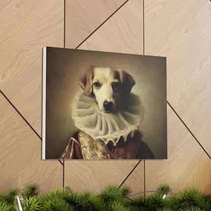 Fancy Dog, Canvas Dog Art, Dog Wall Art, Canine Canvas Art, Canvas Gallery Wraps