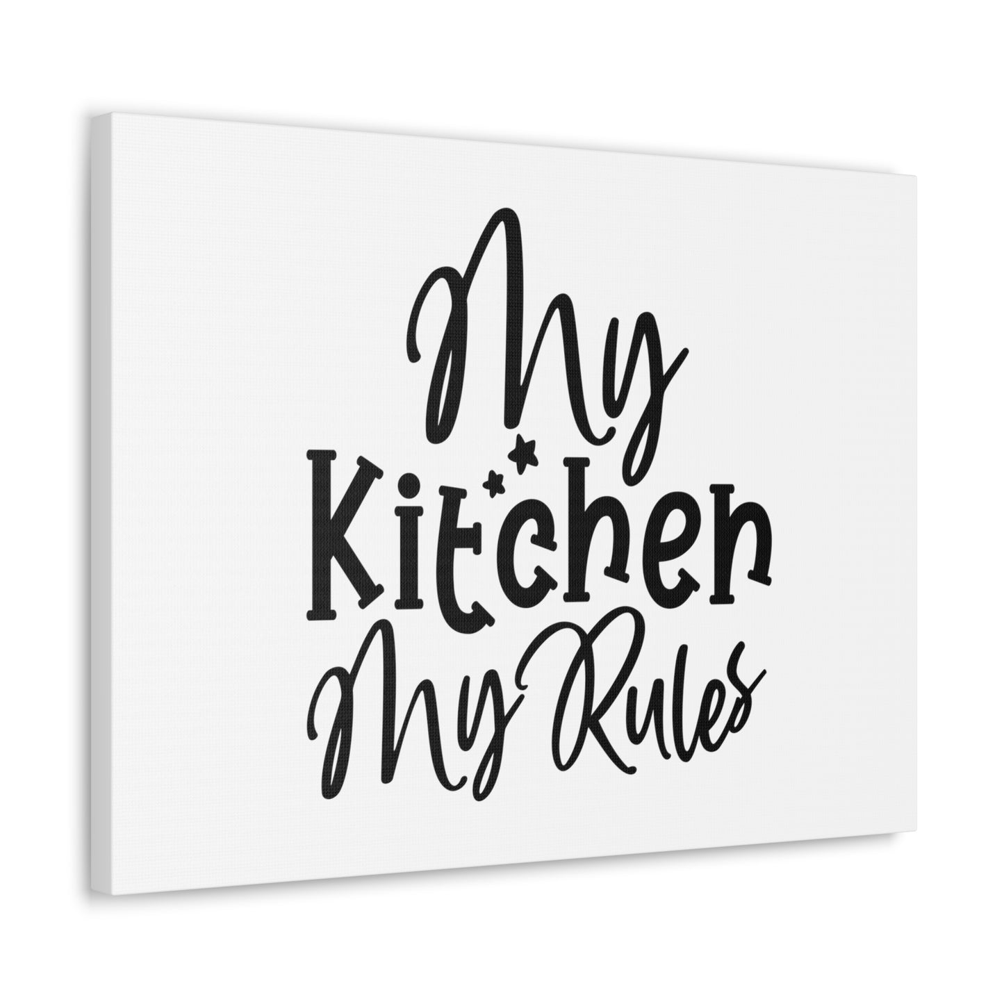 My Kitchen My Rules, Kitchen quote canvas prints, Kitchen wall decor quotes, Kitchen canvas art, Funny kitchen quotes on canvas, Inspirational kitchen quotes - SaviTraviDesigns