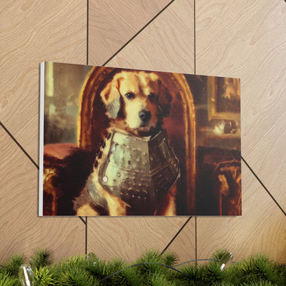 Fancy Dog, Canvas Dog Art, Dog Wall Art, Canine Canvas Art,Canvas Gallery Wraps, Pet Art, King Dog - SaviTraviDesigns