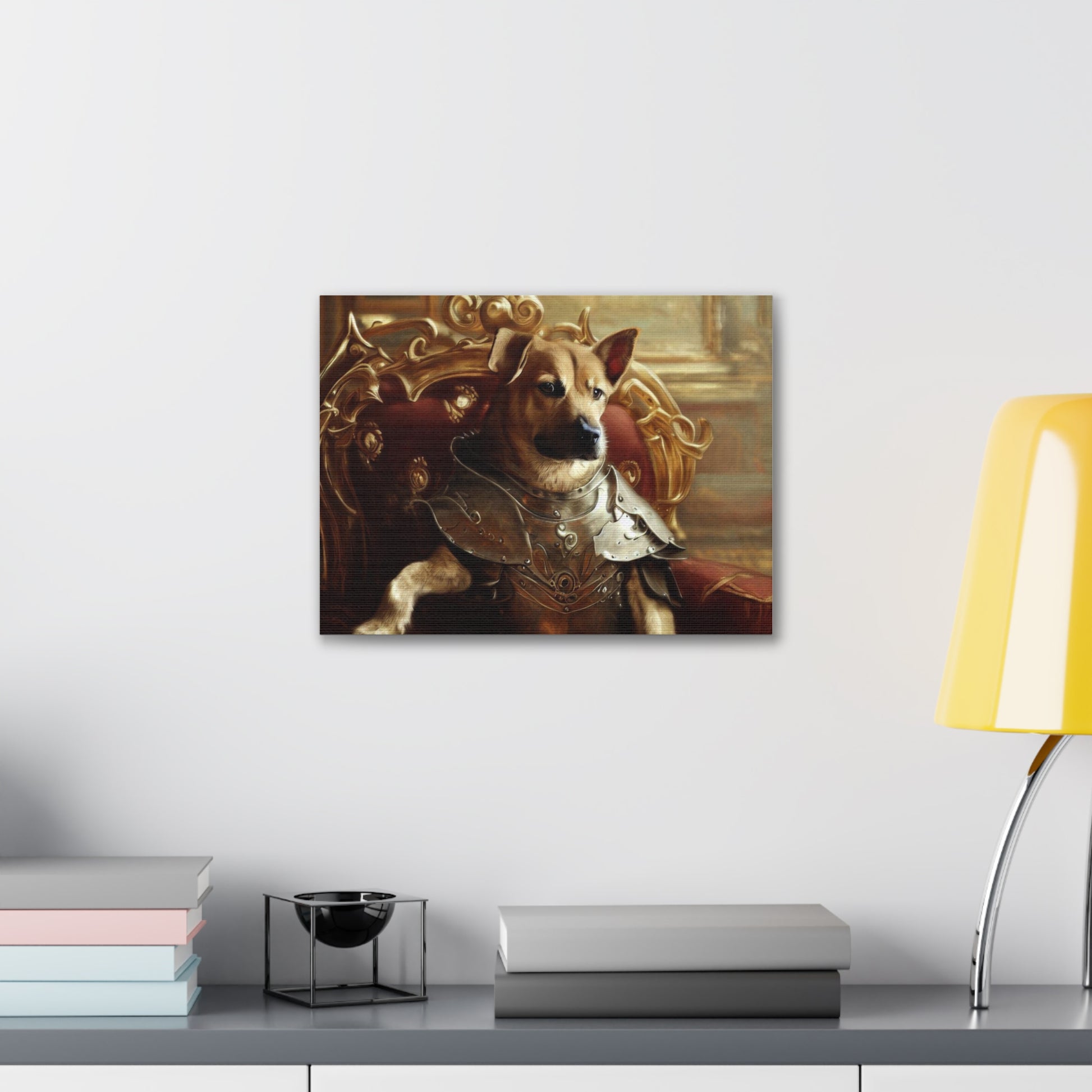 Fancy Dog, Canvas Dog Art, Dog Wall Art, Canine Canvas ArtCanvas Gallery Wraps - SaviTraviDesigns