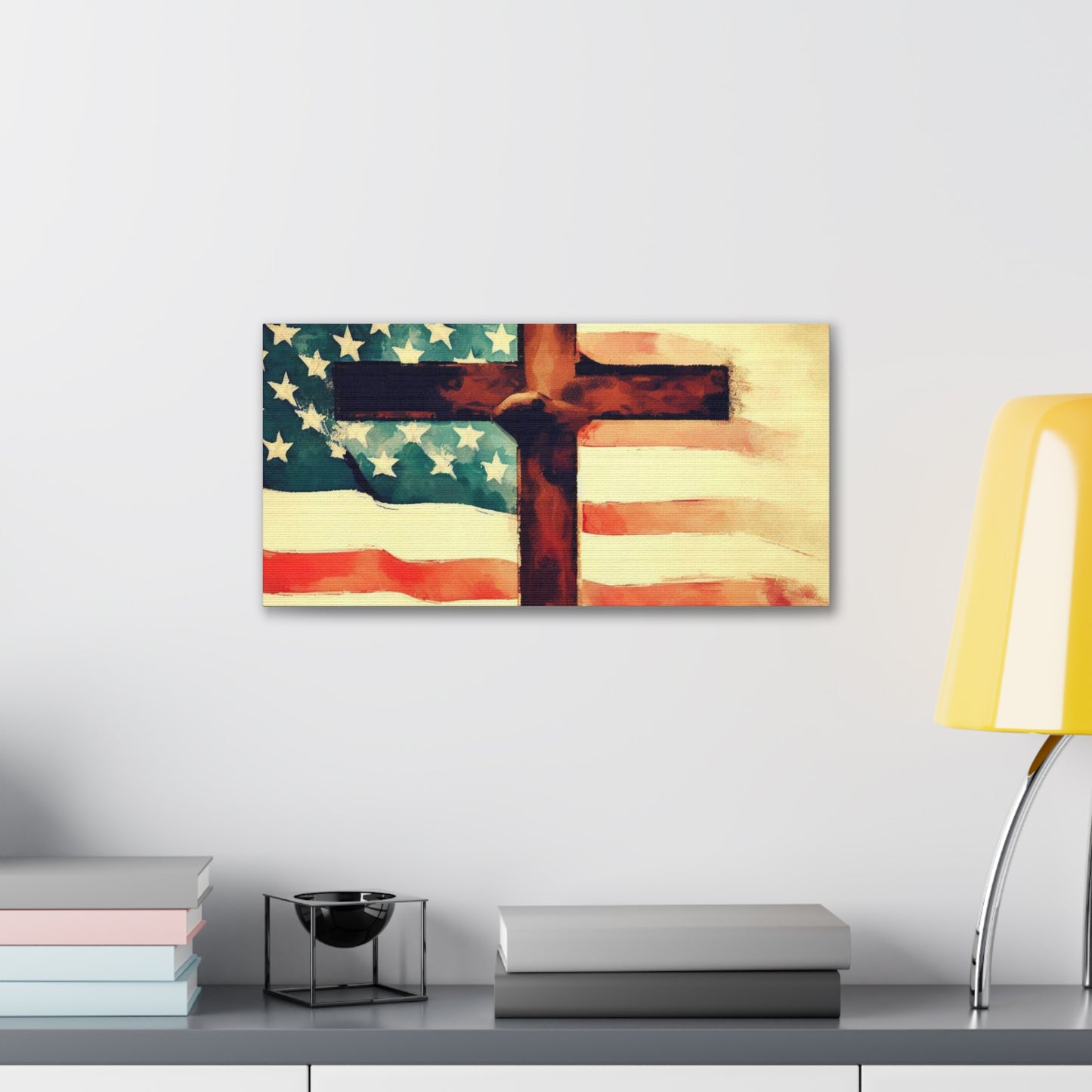 Christian wall art, Flag wall art, Canvas Gallery Wraps - SaviTraviDesigns