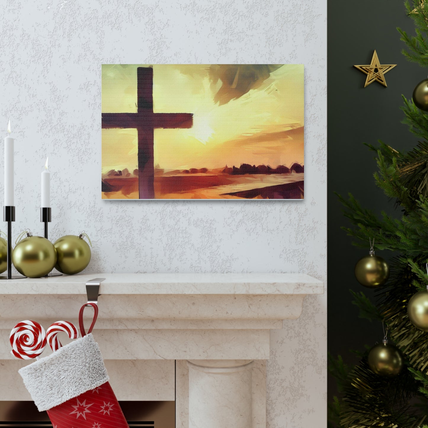 Christian Wall Art, Cross Wall Art, Canvas Gallery Wraps, Christian Country, Christian Art - SaviTraviDesigns