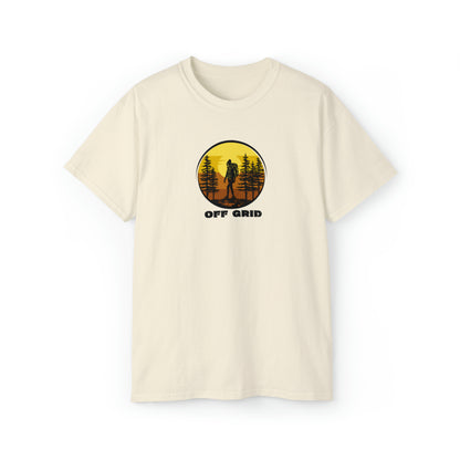 Off Grid T-Shirt, Outdoor Graphic T-shirt, Adventure T-Shirts, Nature Tees, Hiking T-Shirts, Camping Graphic Shirts, Mountain Tee Shirts - SaviTraviDesigns