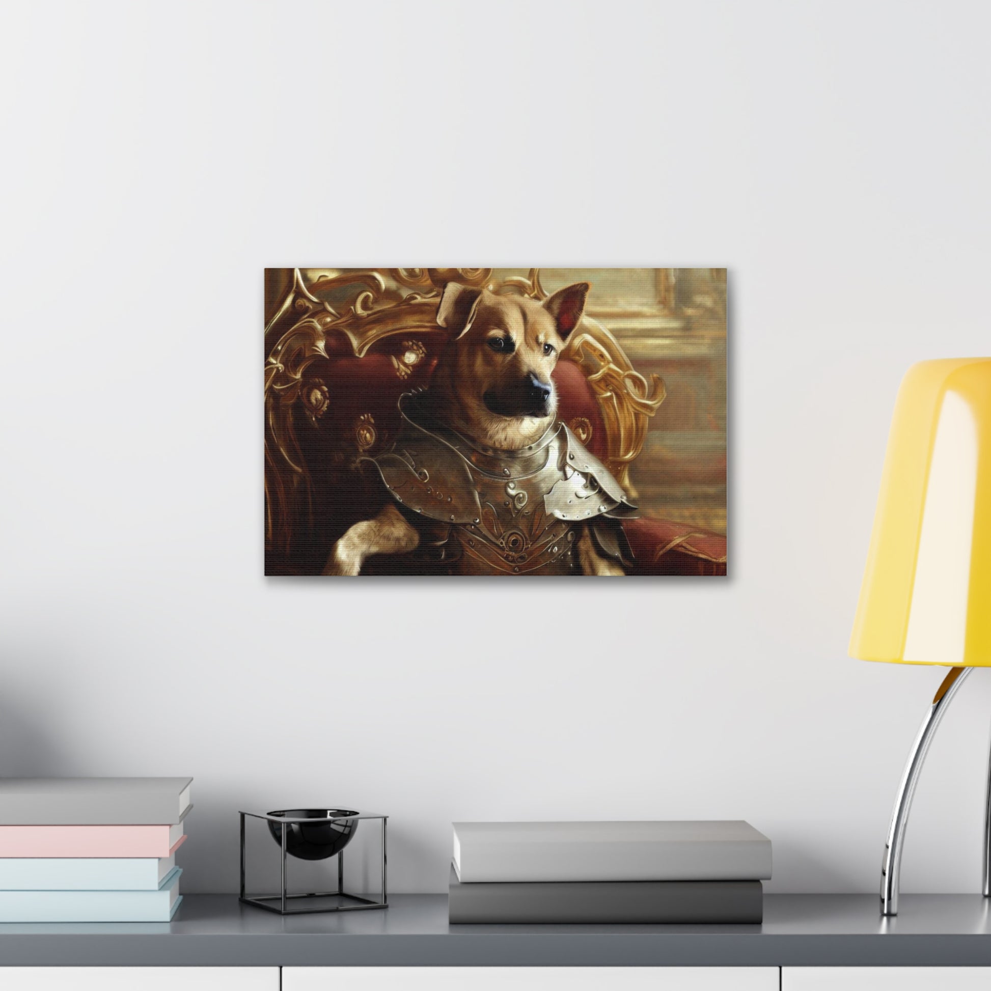 Fancy Dog, Canvas Dog Art, Dog Wall Art, Canine Canvas ArtCanvas Gallery Wraps - SaviTraviDesigns