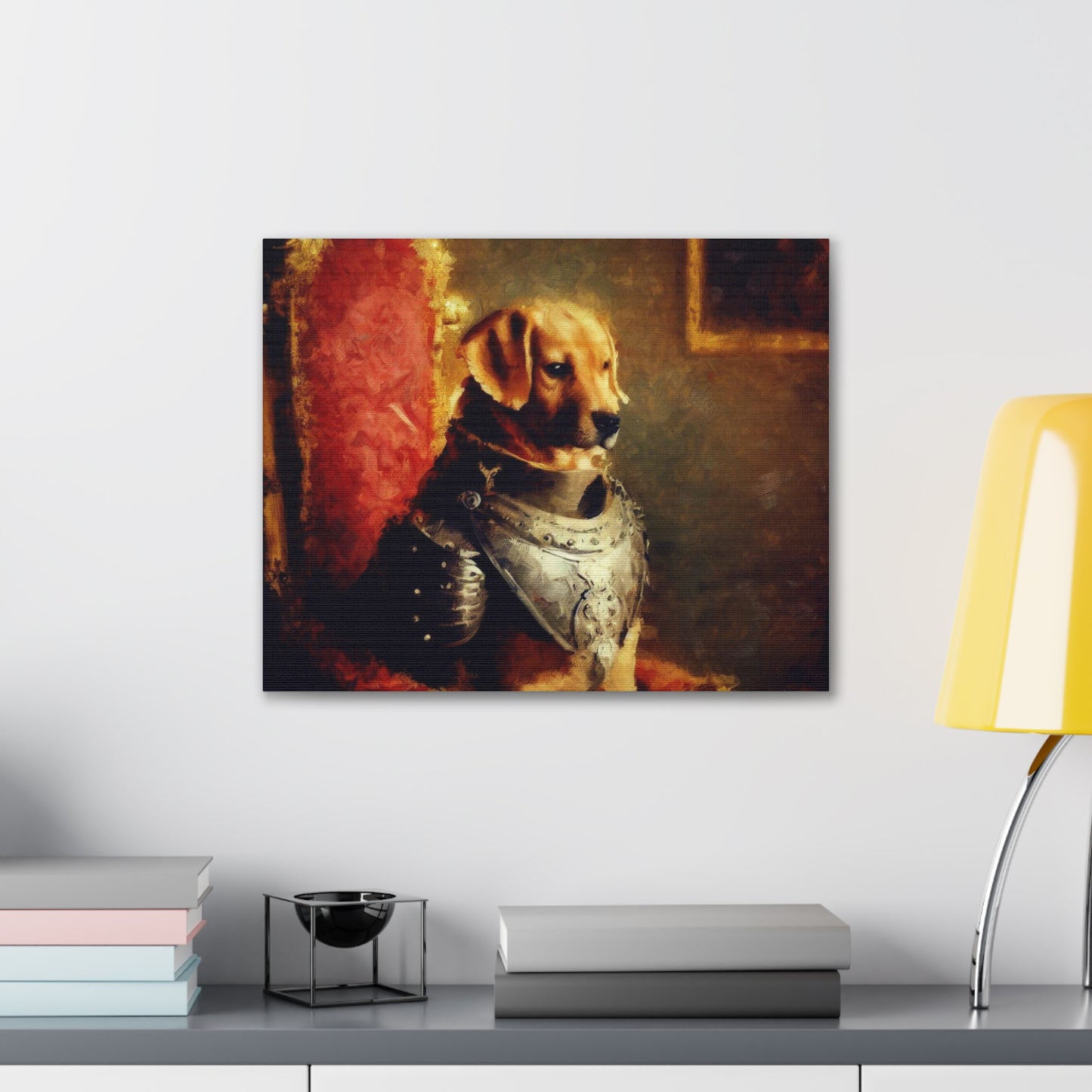 Fancy Dog, Canvas Dog Art, Dog Wall Art, Canine Canvas Art,Canvas Gallery Wraps, Pet Art, King Dog