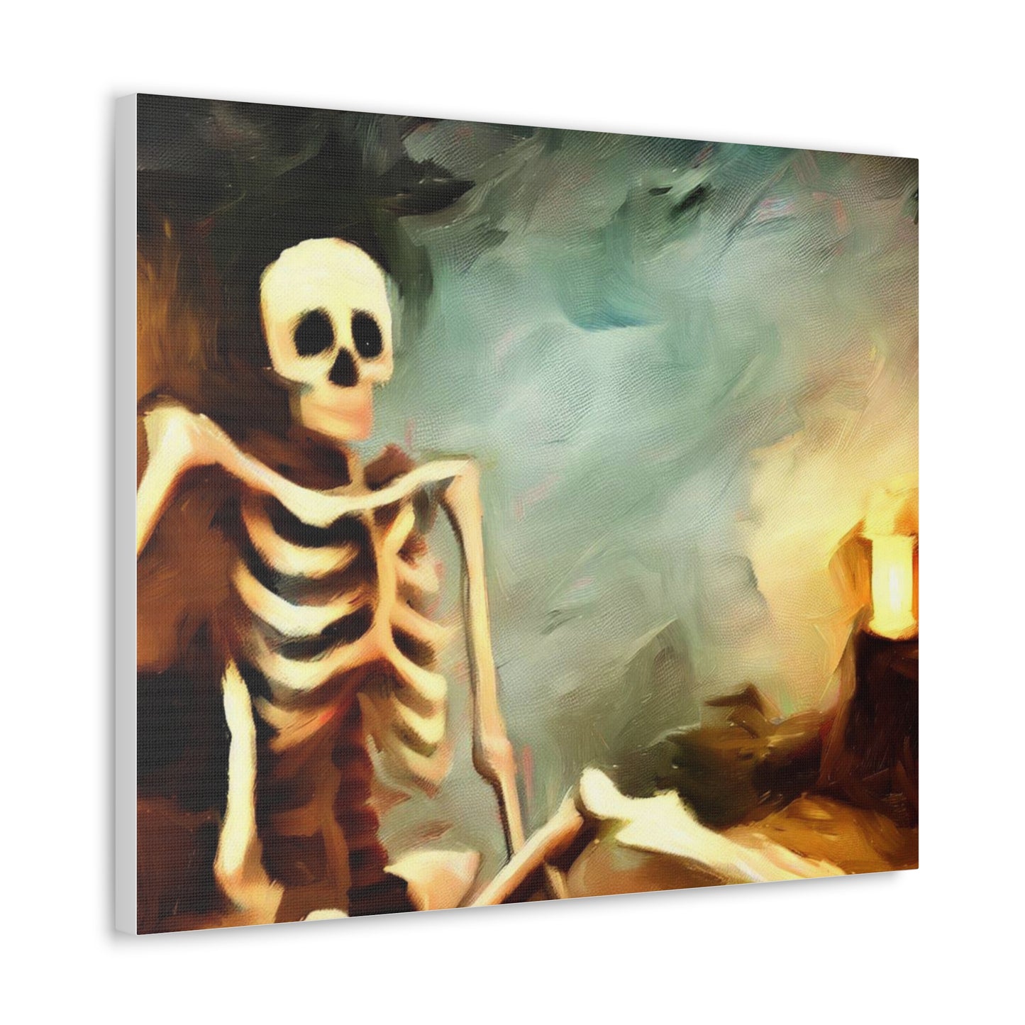 Halloween art, Skeleton canvas prints, Scary Halloween decor, Halloween home decor, Halloween wall, Gothic wall decor, Canvas Gallery Wraps - SaviTraviDesigns