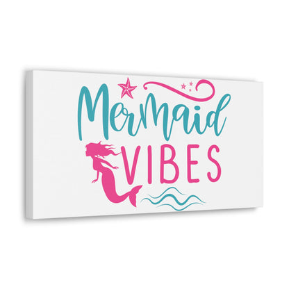 Mermaid Vibes, Mermaid Wall Art, Coastal Mermaid Decor, Beach House Mermaid Signs, Nautical Mermaid Decor, Mermaid Nursery Wall Decor - SaviTraviDesigns