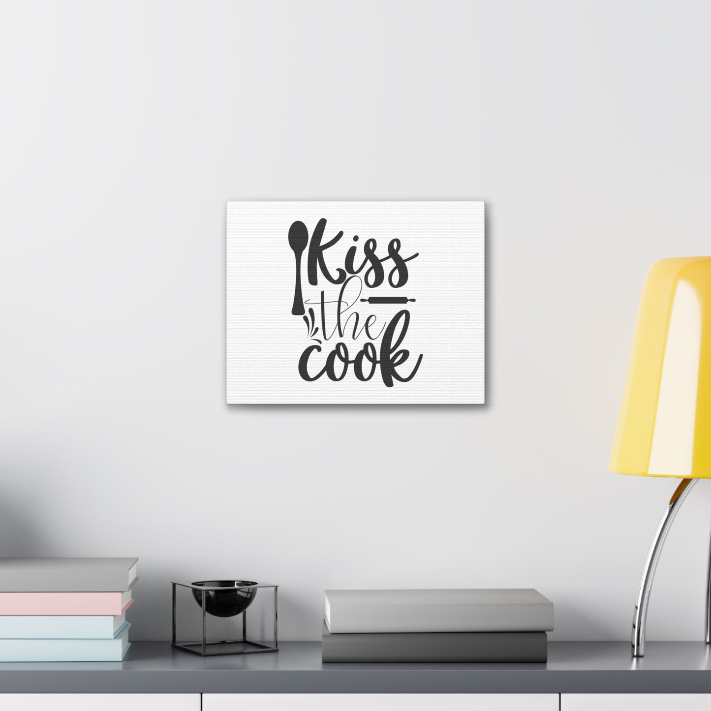 Kiss The Cook, Kitchen quote canvas prints, Kitchen wall decor quotes, Kitchen canvas art, Funny kitchen quotes on canvas, Inspirational kitchen quotes