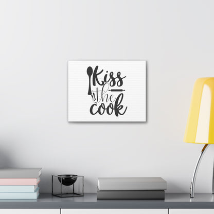 Kiss The Cook, Kitchen quote canvas prints, Kitchen wall decor quotes, Kitchen canvas art, Funny kitchen quotes on canvas, Inspirational kitchen quotes