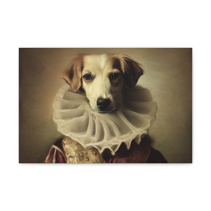 Fancy Dog, Canvas Dog Art, Dog Wall Art, Canine Canvas Art, Canvas Gallery Wraps 18″ x 12″ Premium Gallery Wraps (1.25″)