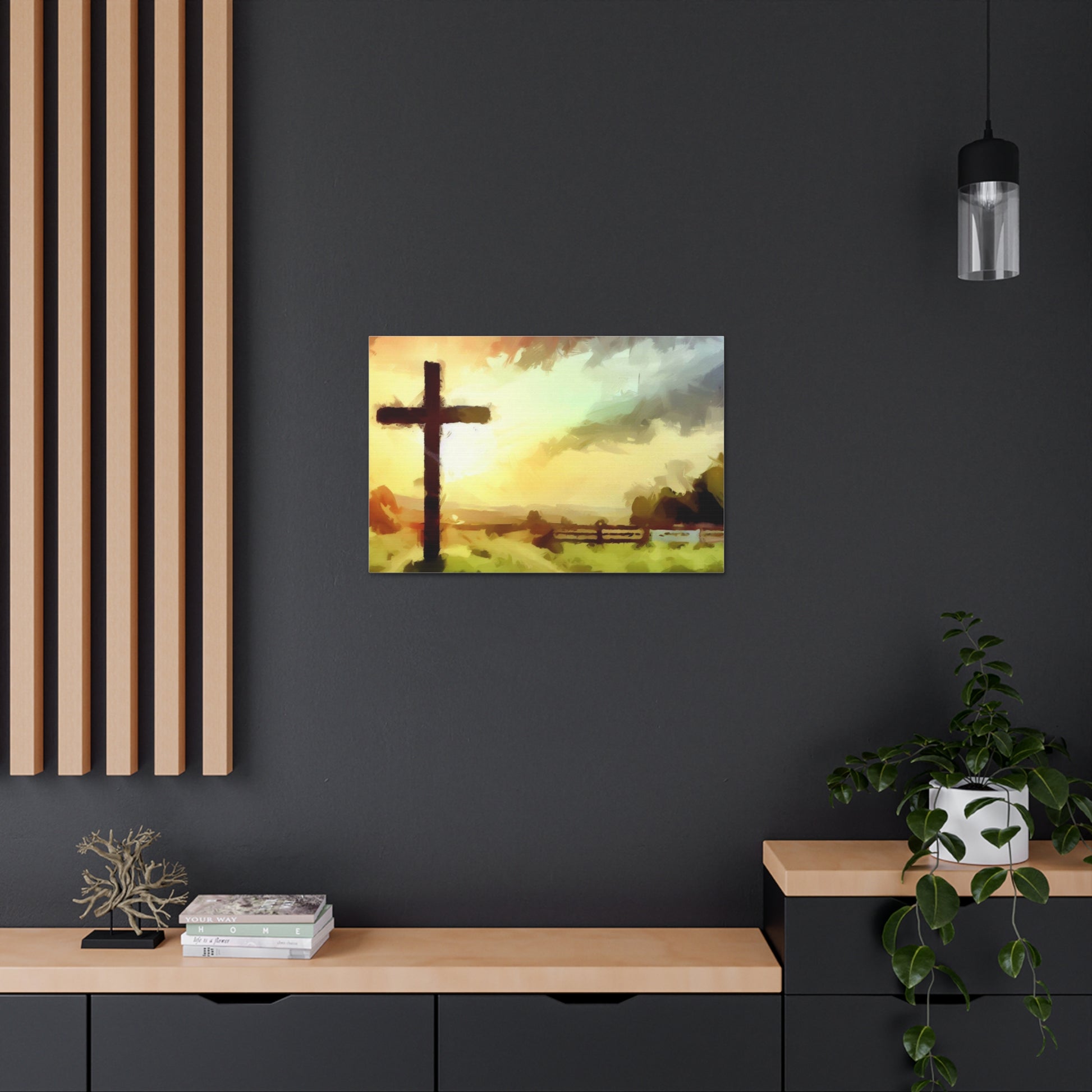 Christian wall art, Cross wall art, Farm art, Canvas Gallery Wraps - SaviTraviDesigns