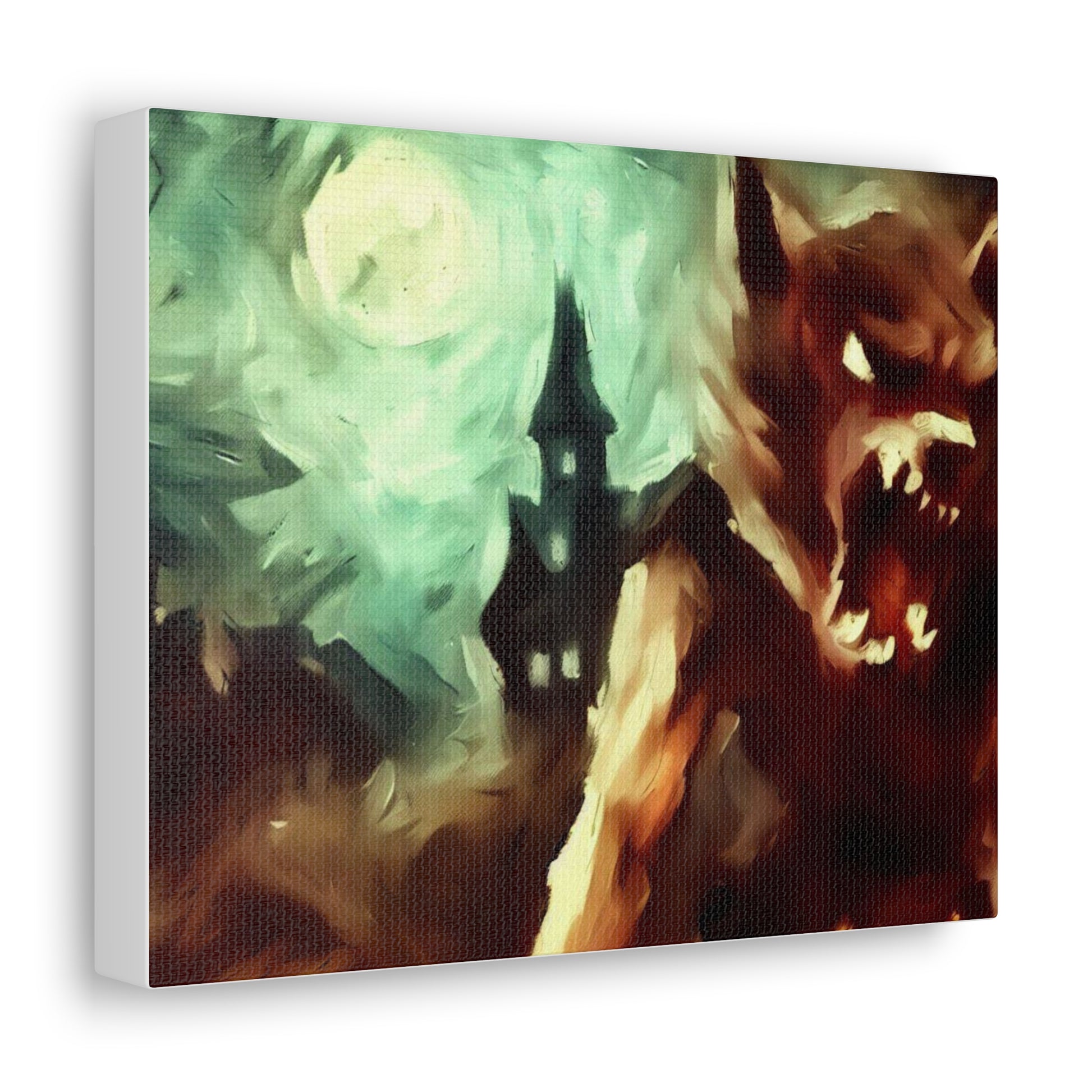 Halloween art, Werewolf canvas prints, Scary Halloween decor, Halloween home decor, Halloween wall, Gothic wall decor, Canvas Gallery Wraps - SaviTraviDesigns