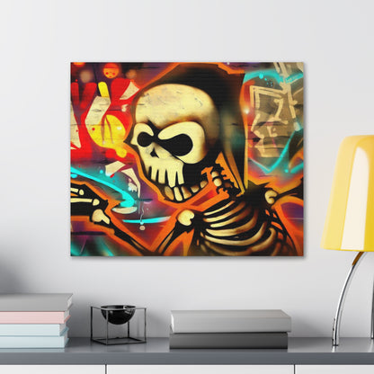 Halloween art, Skeleton canvas prints, Scary Halloween decor, Halloween home decor, Halloween wall, Gothic wall decor, Canvas Gallery Wraps - SaviTraviDesigns